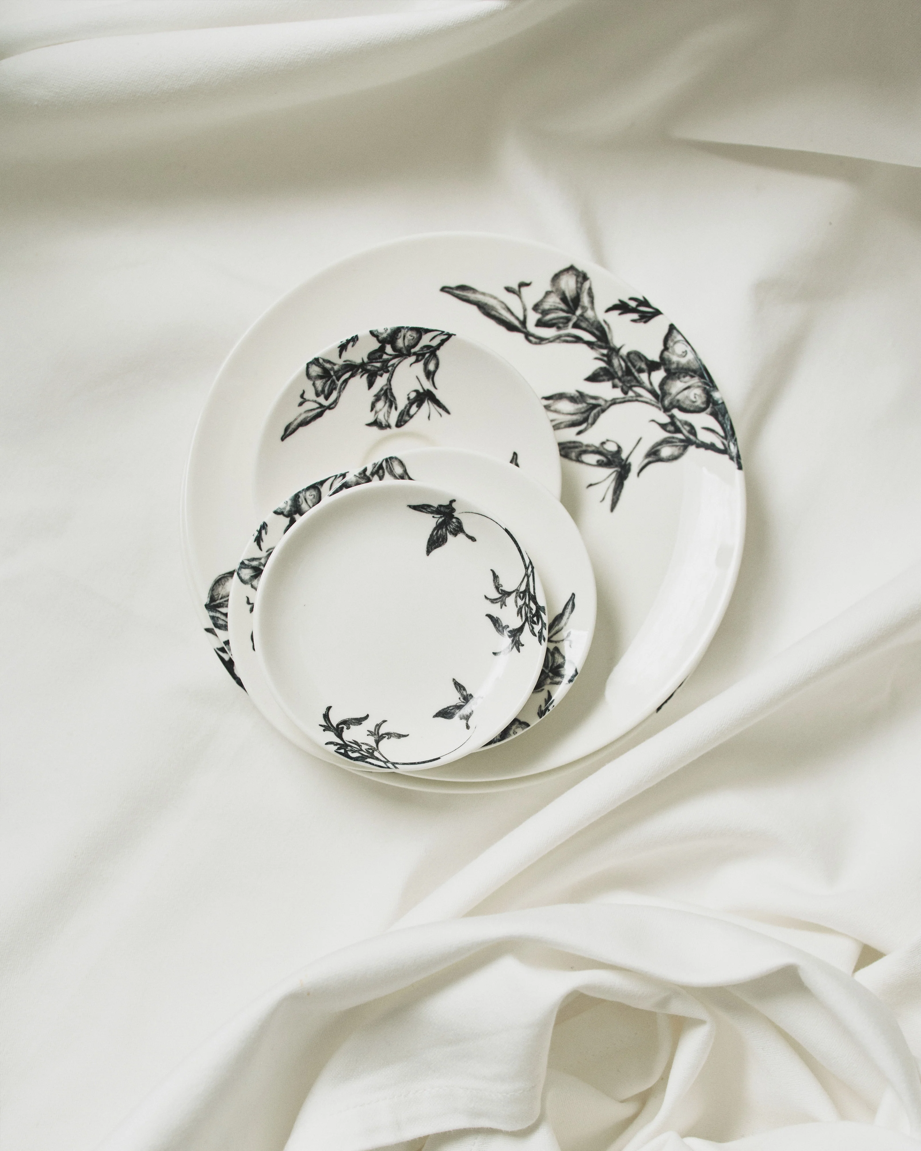 Breakfast plate magical blossom white - black Unity - Image 7