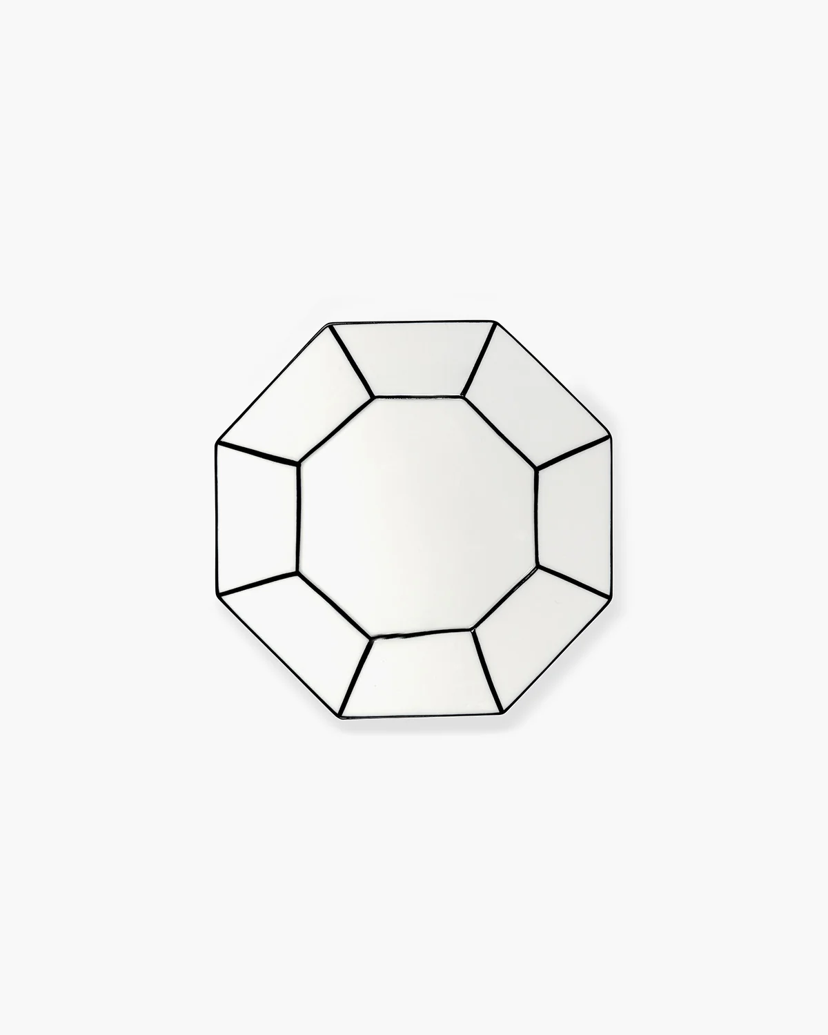 Breakfast plate white - black Carte Blanche - Image 3