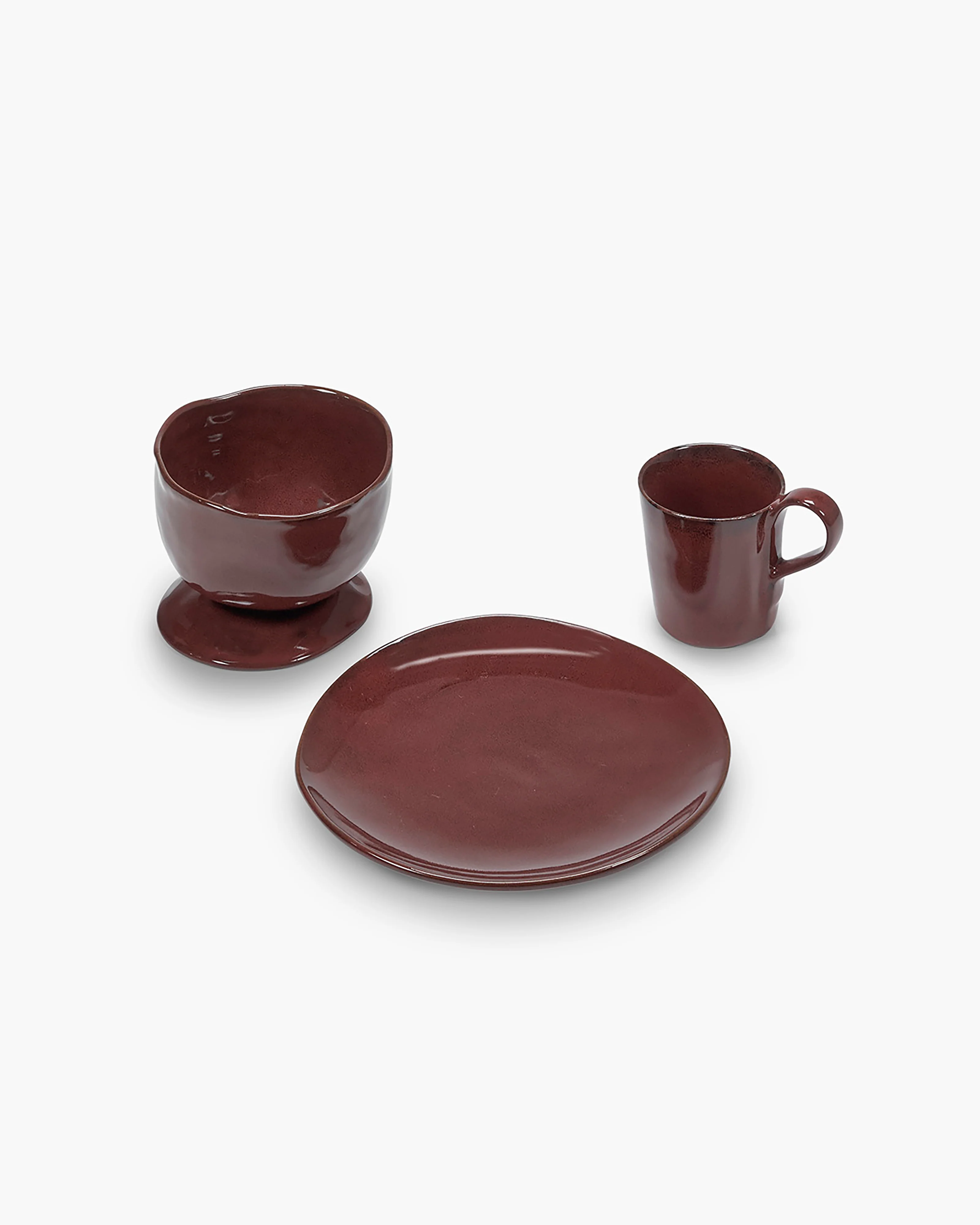 Breakfast Set 12 pieces venetian red La Mère - Image 2
