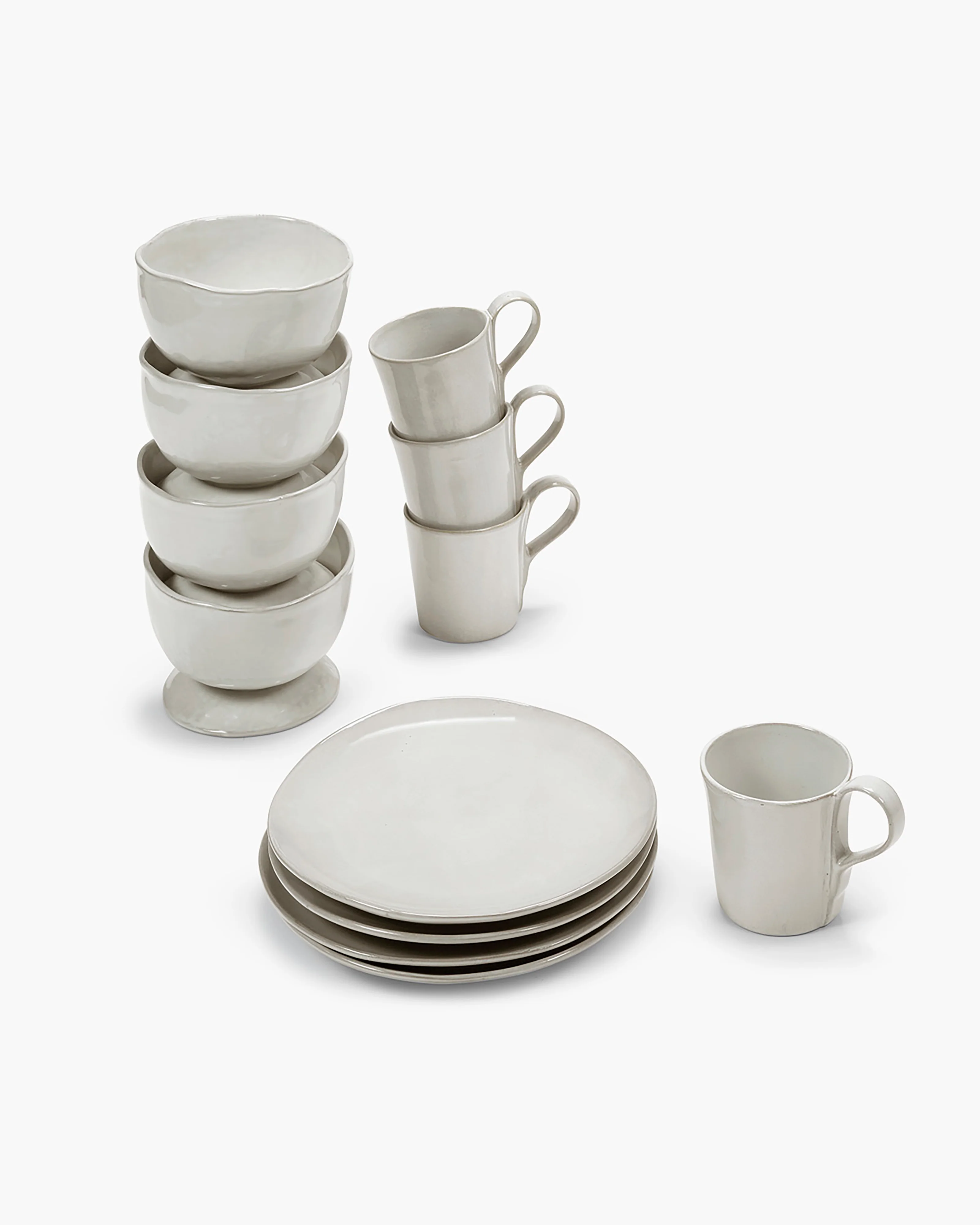 Breakfast Set 12 pieces off-white La Mère - Image 3