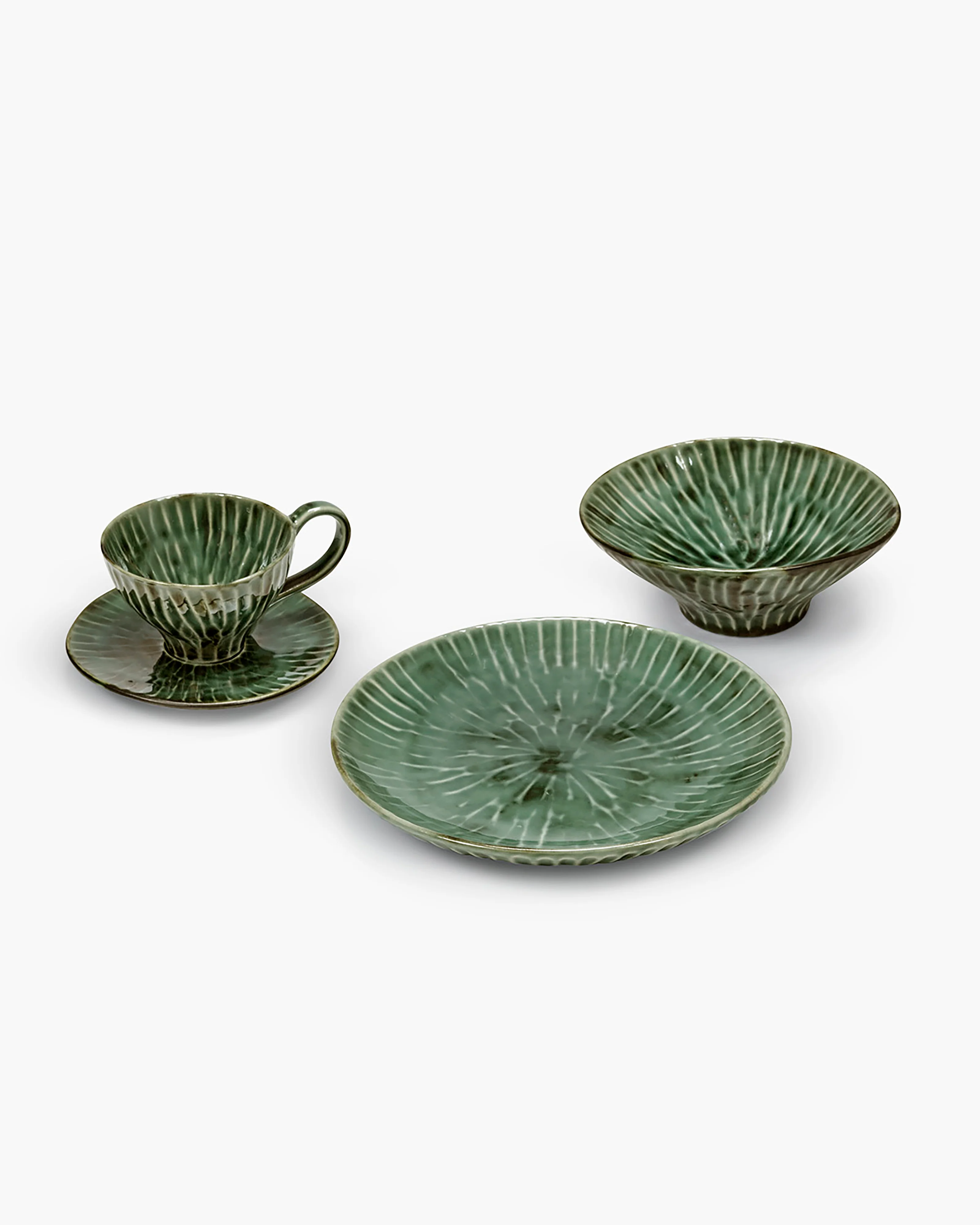 Breakfast Set 16 pieces green Verde Lanza - Image 2