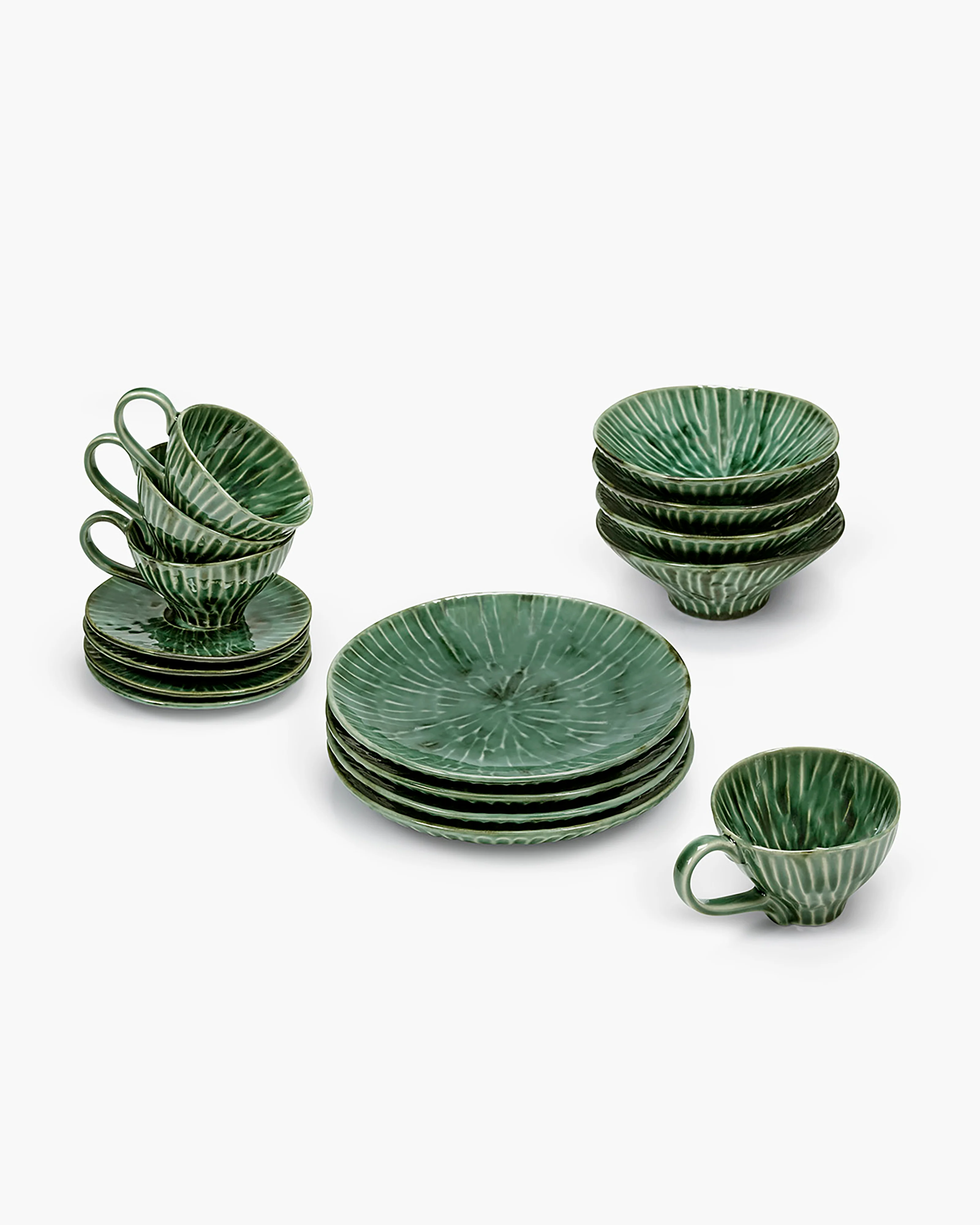 Breakfast Set 16 pieces green Verde Lanza - Image 3