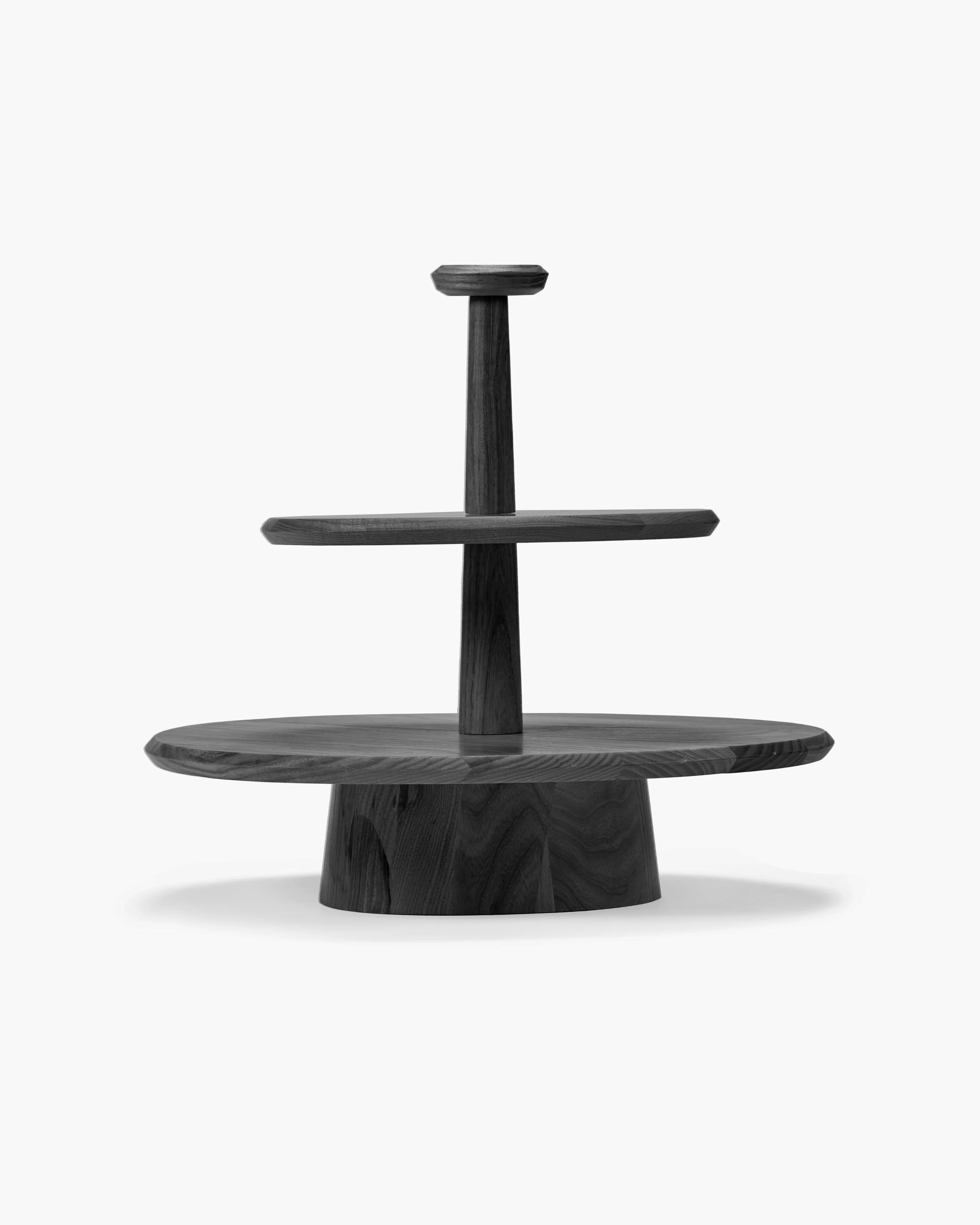 Cake stand 01 two tier black Dune - Image 3