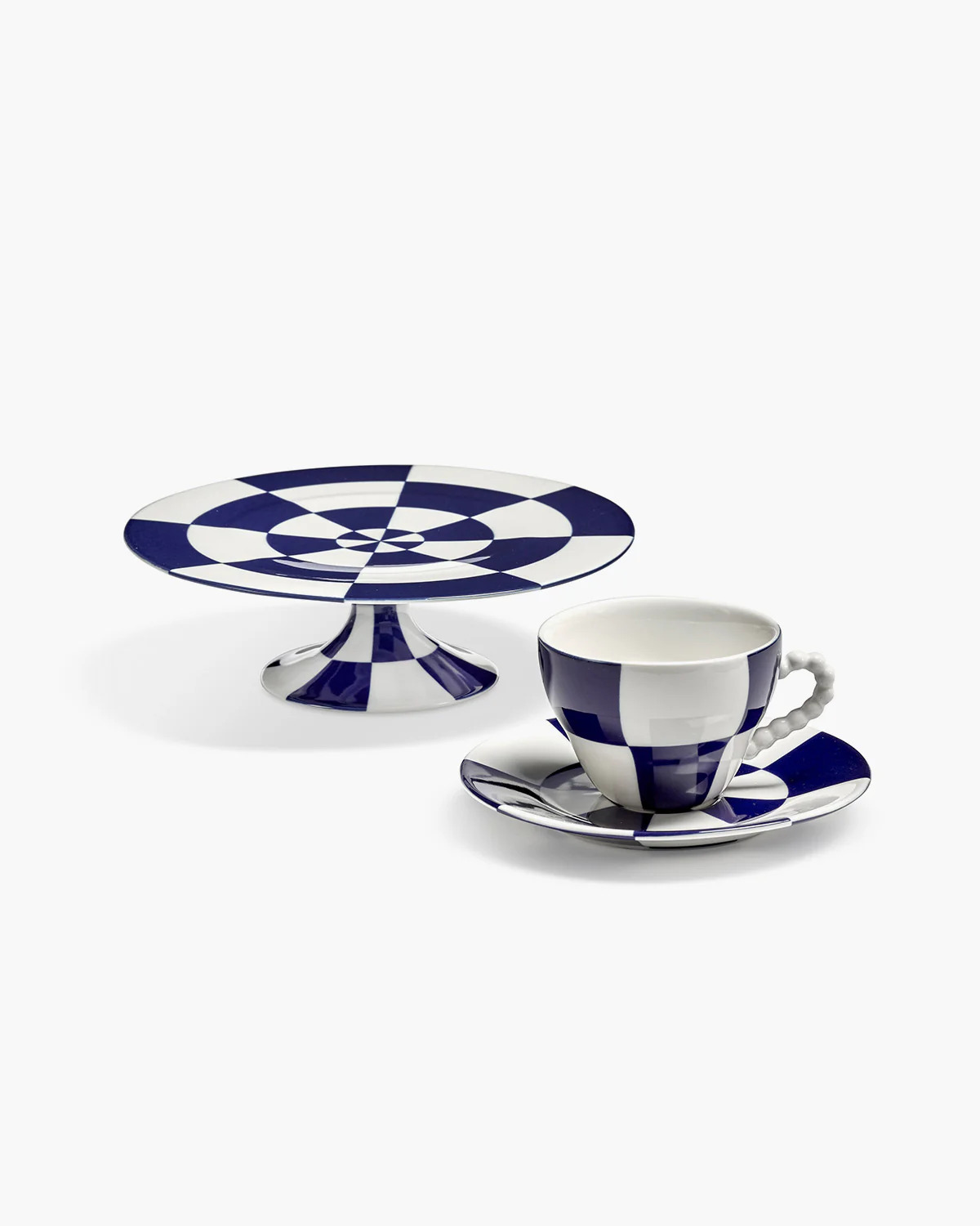 Cake stand blue - white Fête des Bêtes Les Objets Mouleversants - Image 4