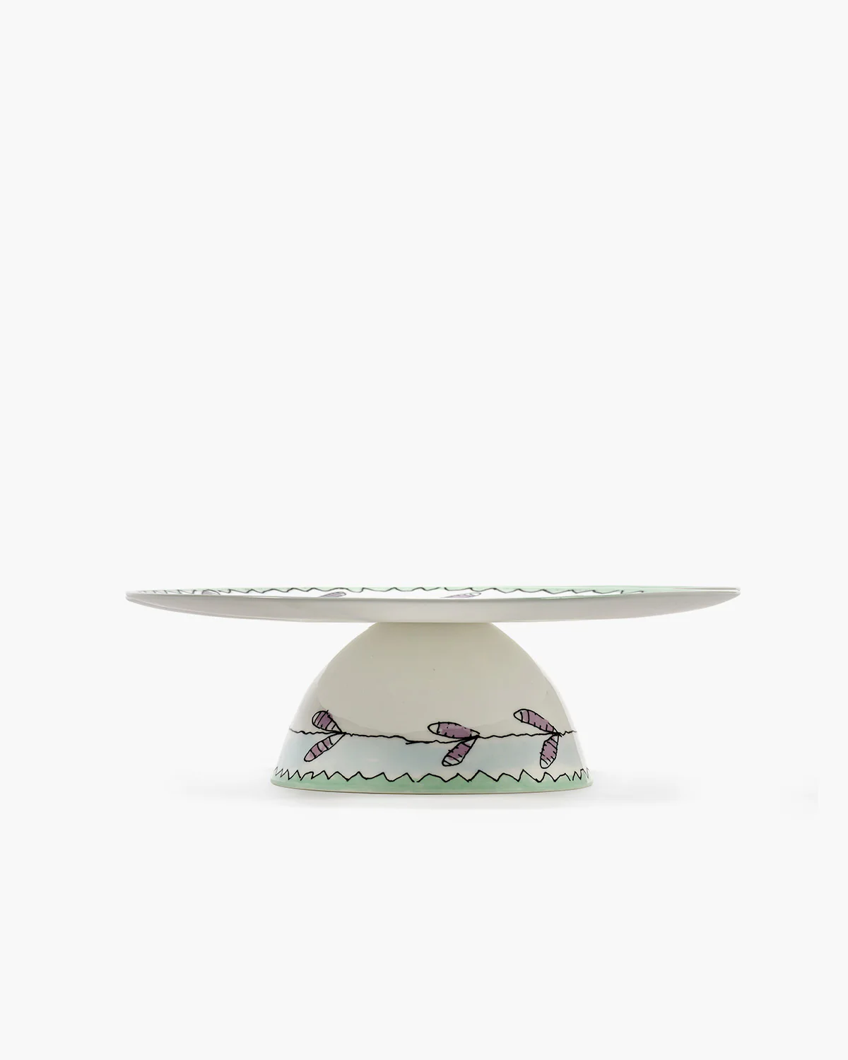 Cake stand L blossom milk Midnight Flowers - Image 2