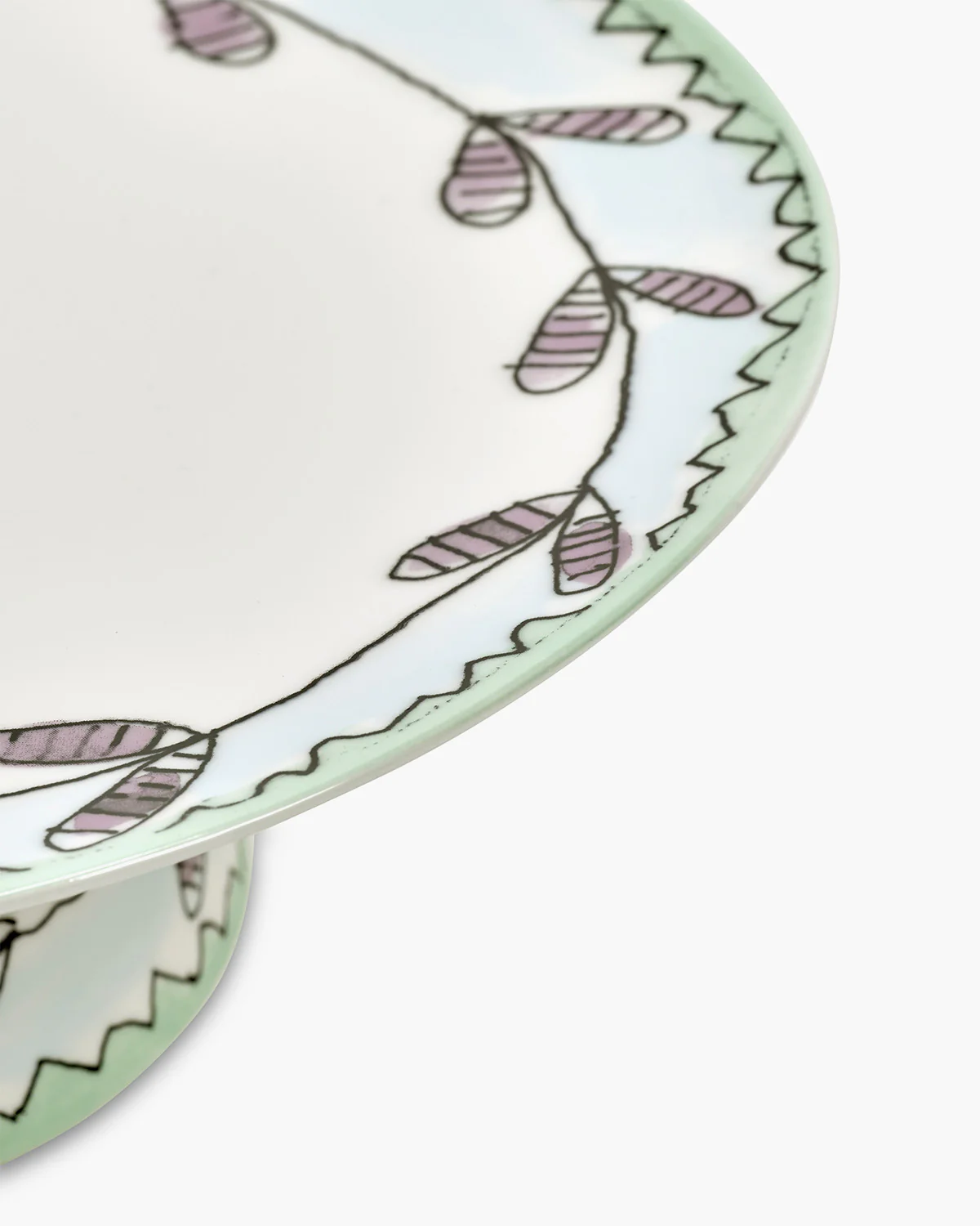 Cake stand L blossom milk Midnight Flowers - Image 4
