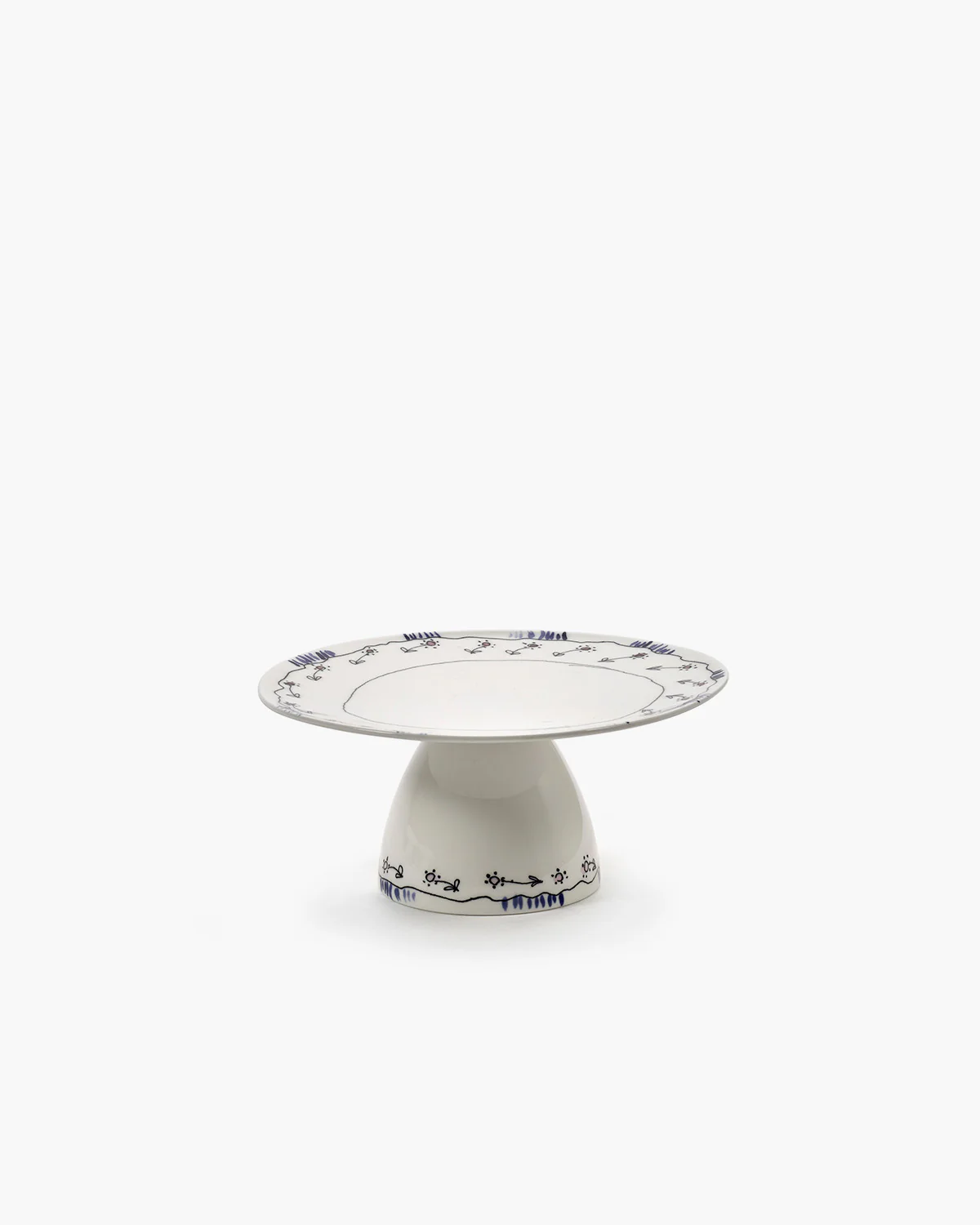 Cake stand S anemone milk Midnight Flowers