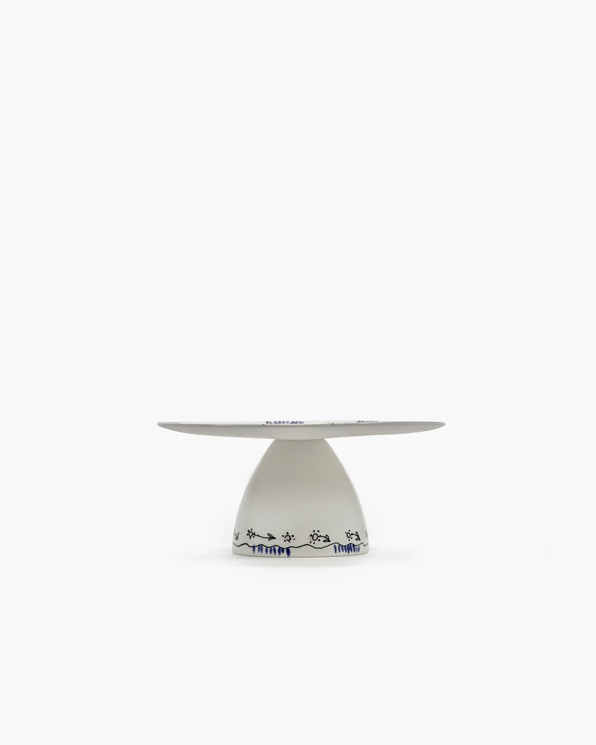 Cake stand S anemone milk Midnight Flowers - Image 2