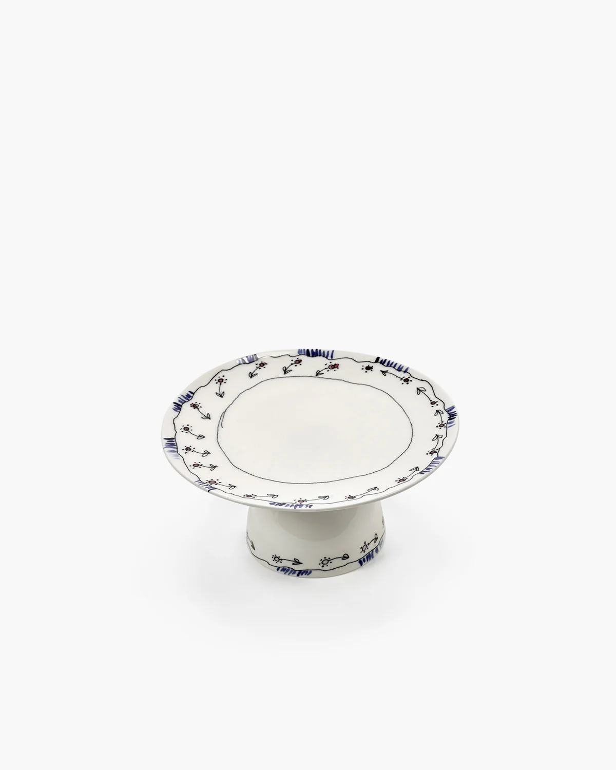 Cake stand S anemone milk Midnight Flowers - Image 3