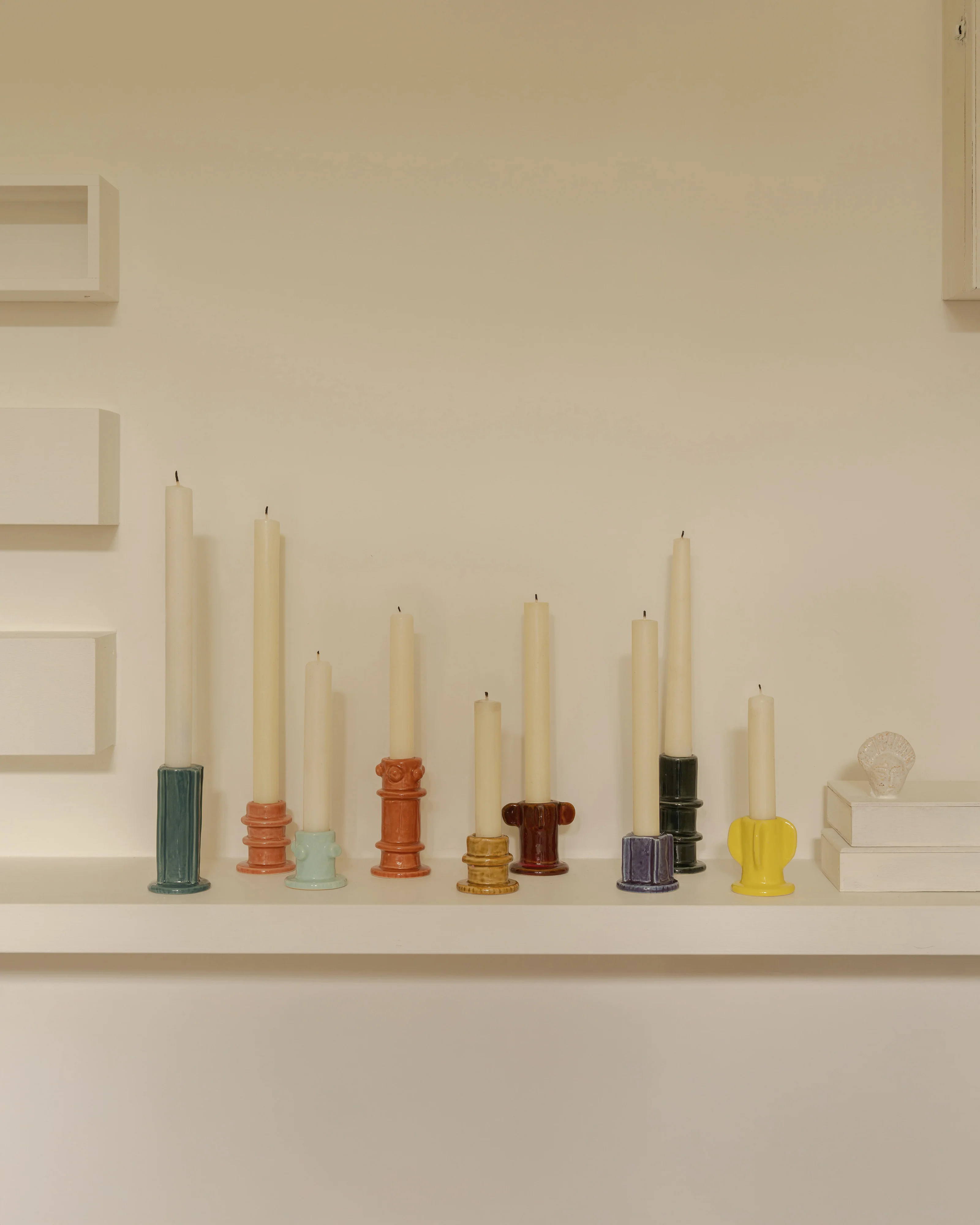 Candle holder 01 – ass/3 glazed Molly - Image 2