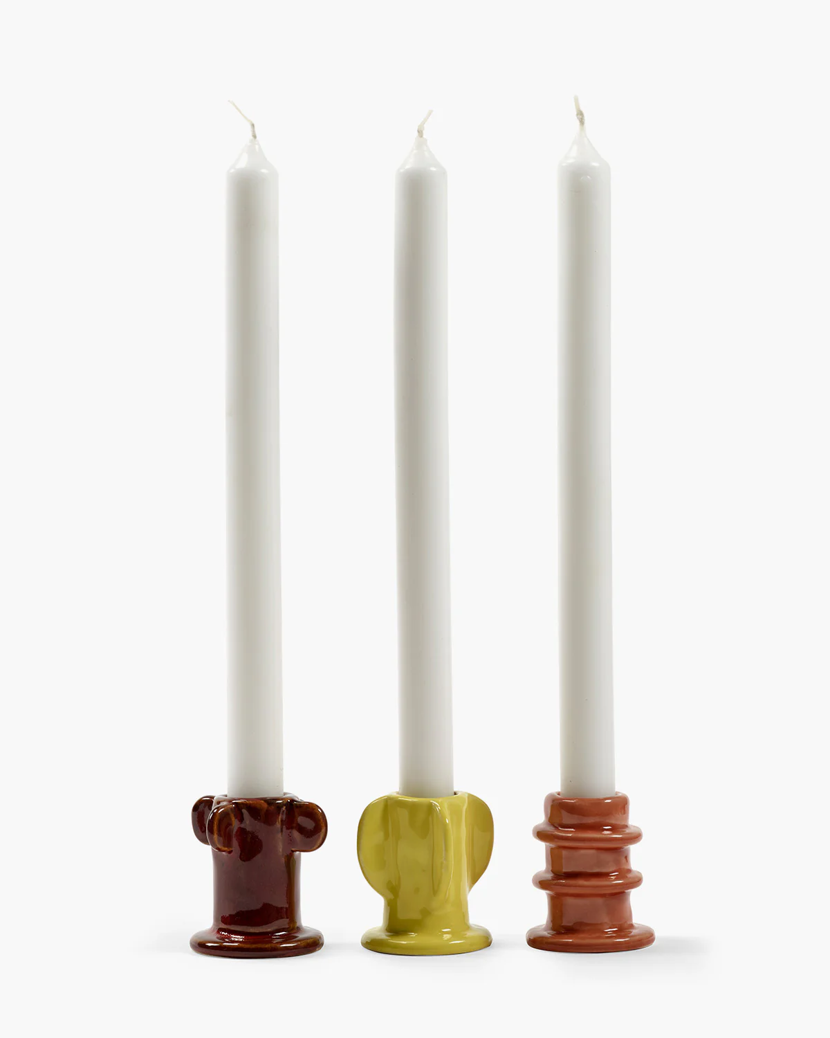 Candle holder 02 – ass/3 glazed Molly - Image 3