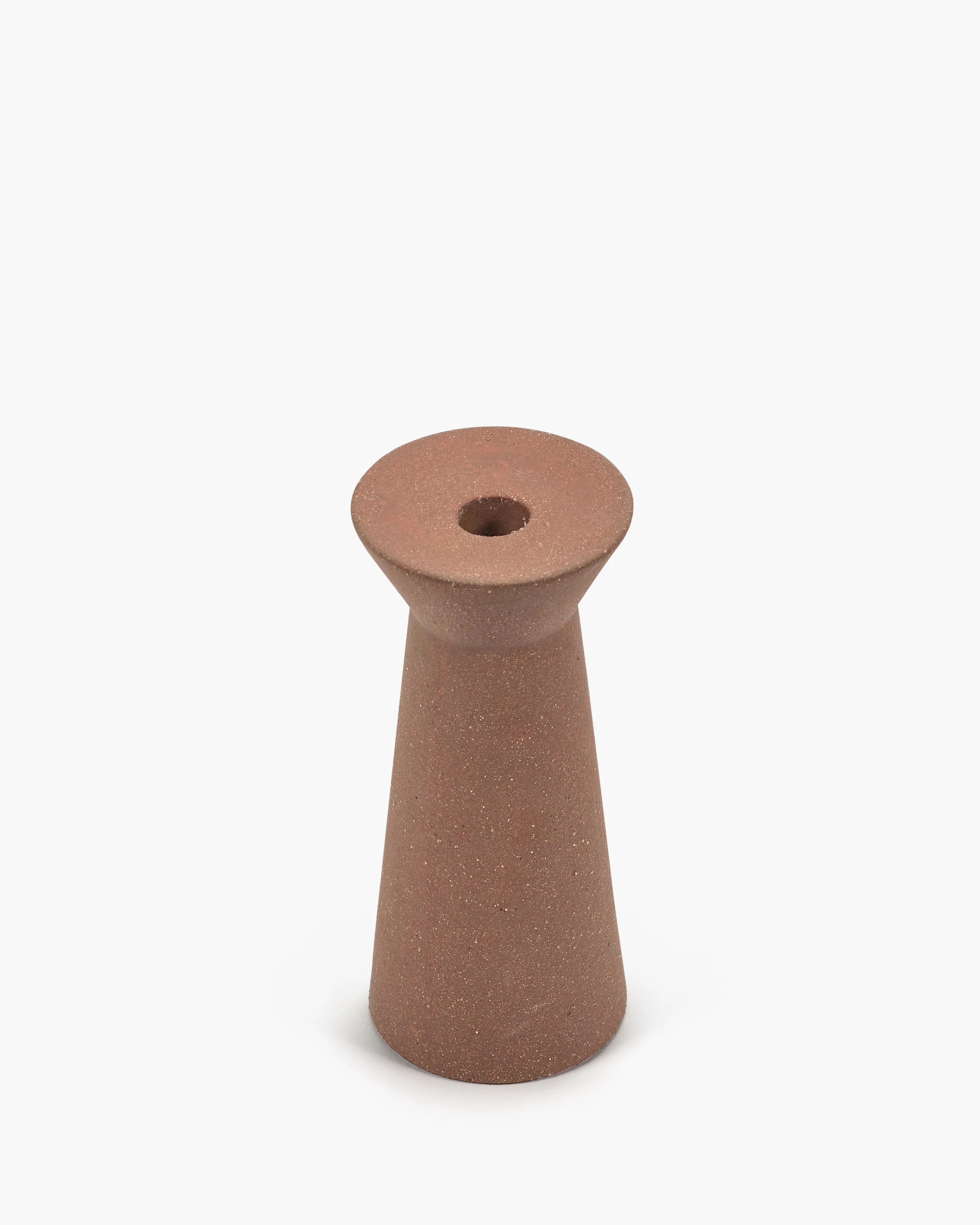 Candle holder L red brown Marie-Ann - Image 2