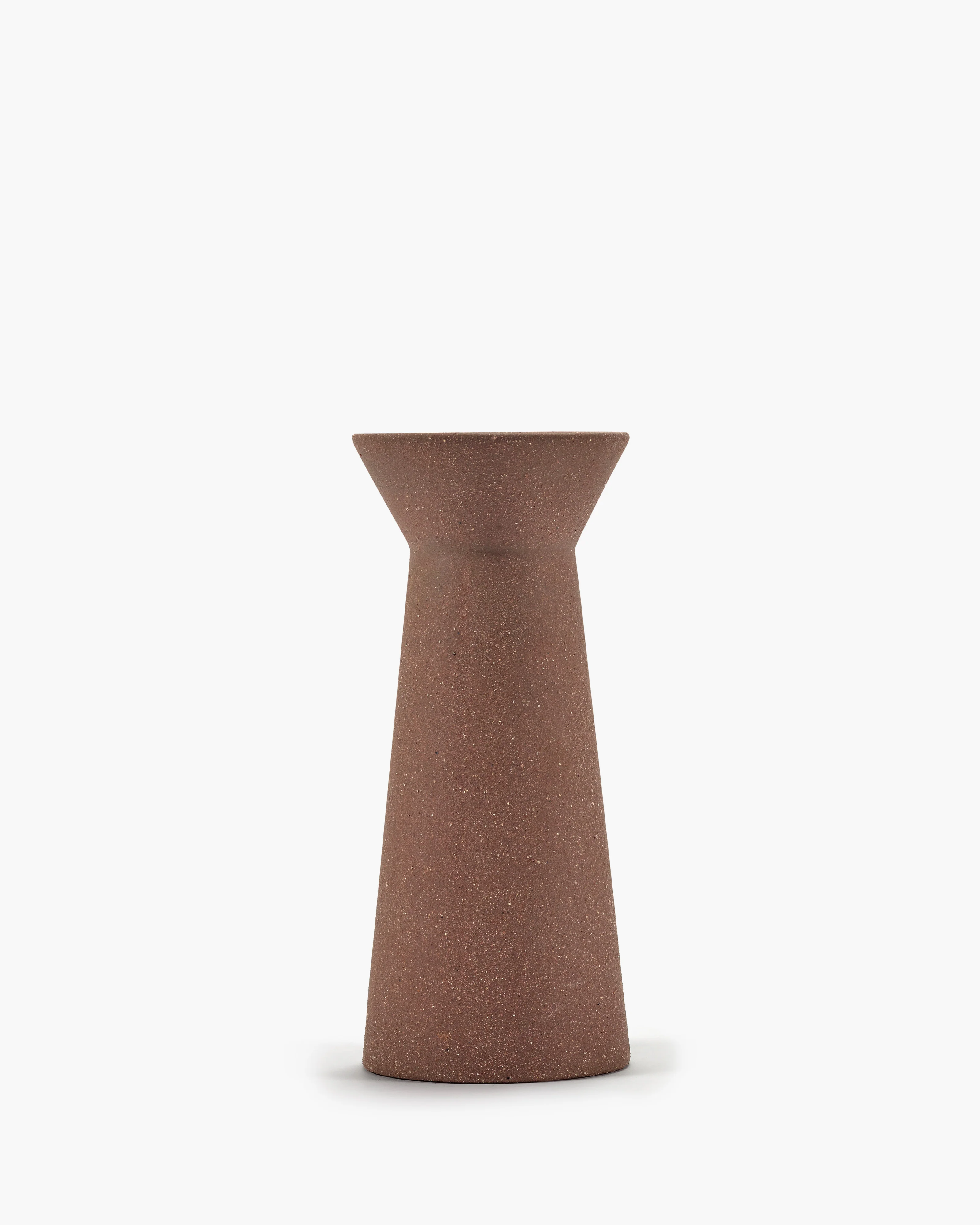 Candle holder L red brown Marie-Ann - Image 3