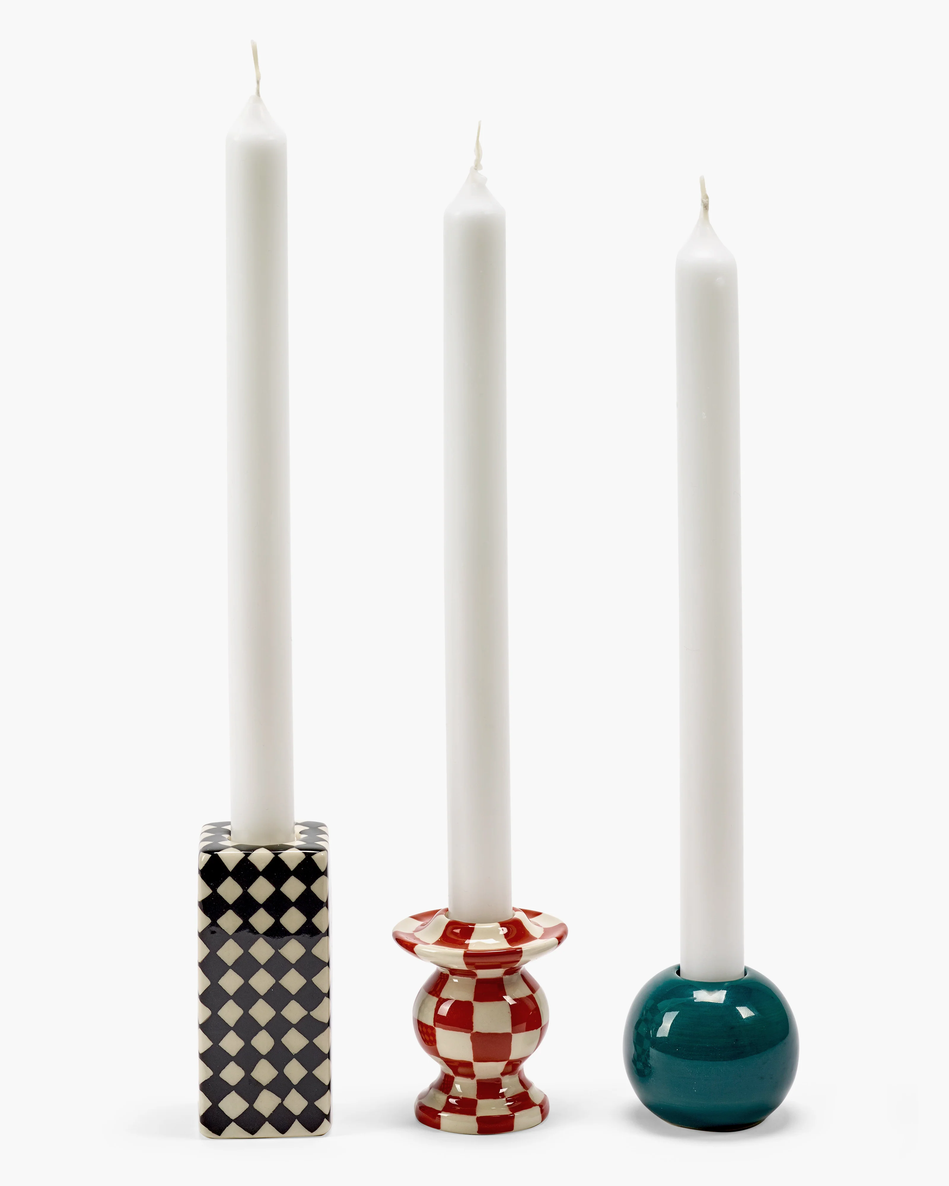 Candle holder set/3 Chessboard Les Objets Mouleversants - Image 3