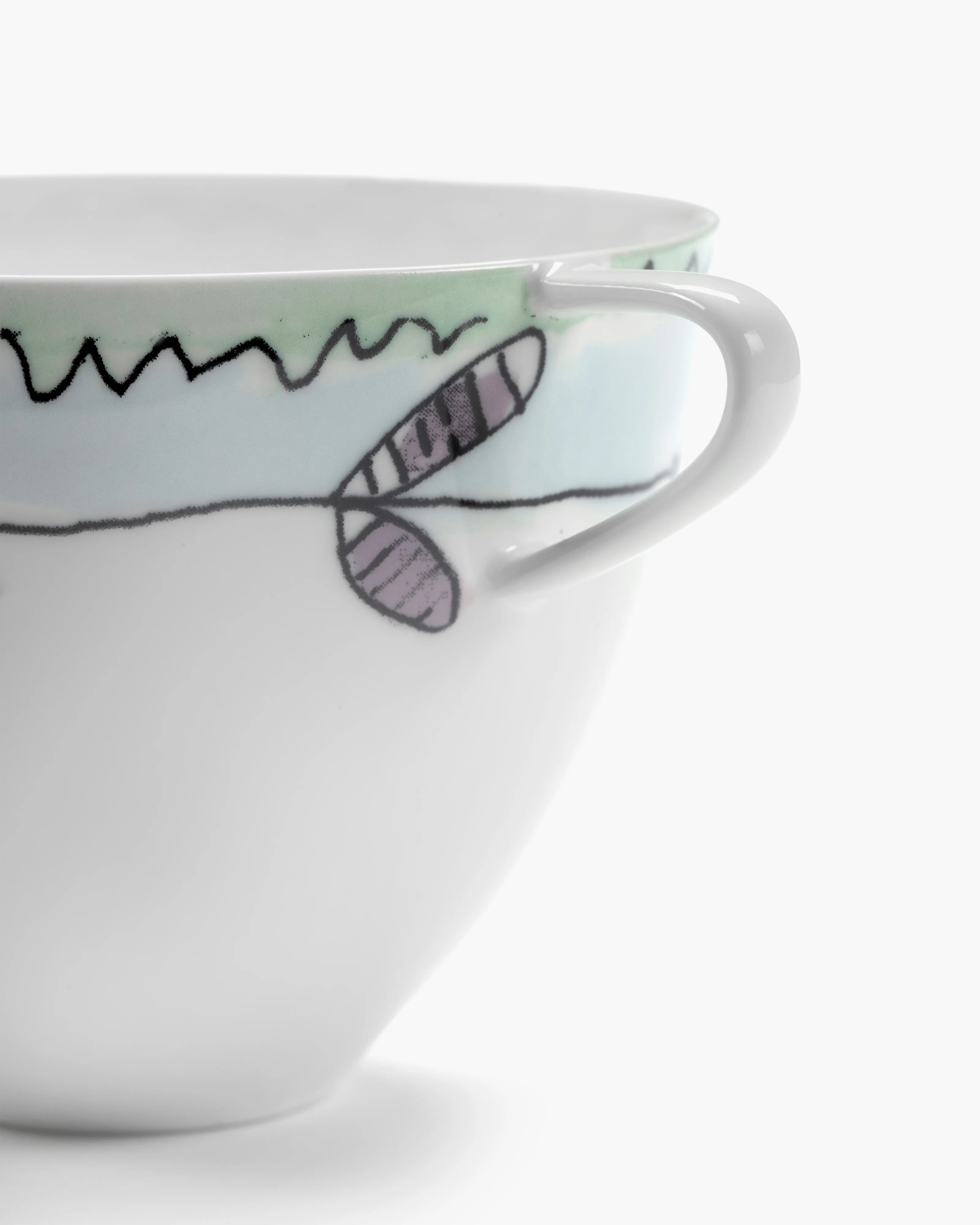 Cappuccino cup Blossom milk Midnight Flowers - Image 5