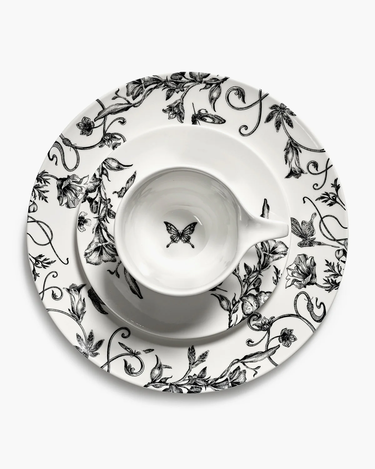 Cappuccino cup butterfly white - black Unity - Image 7