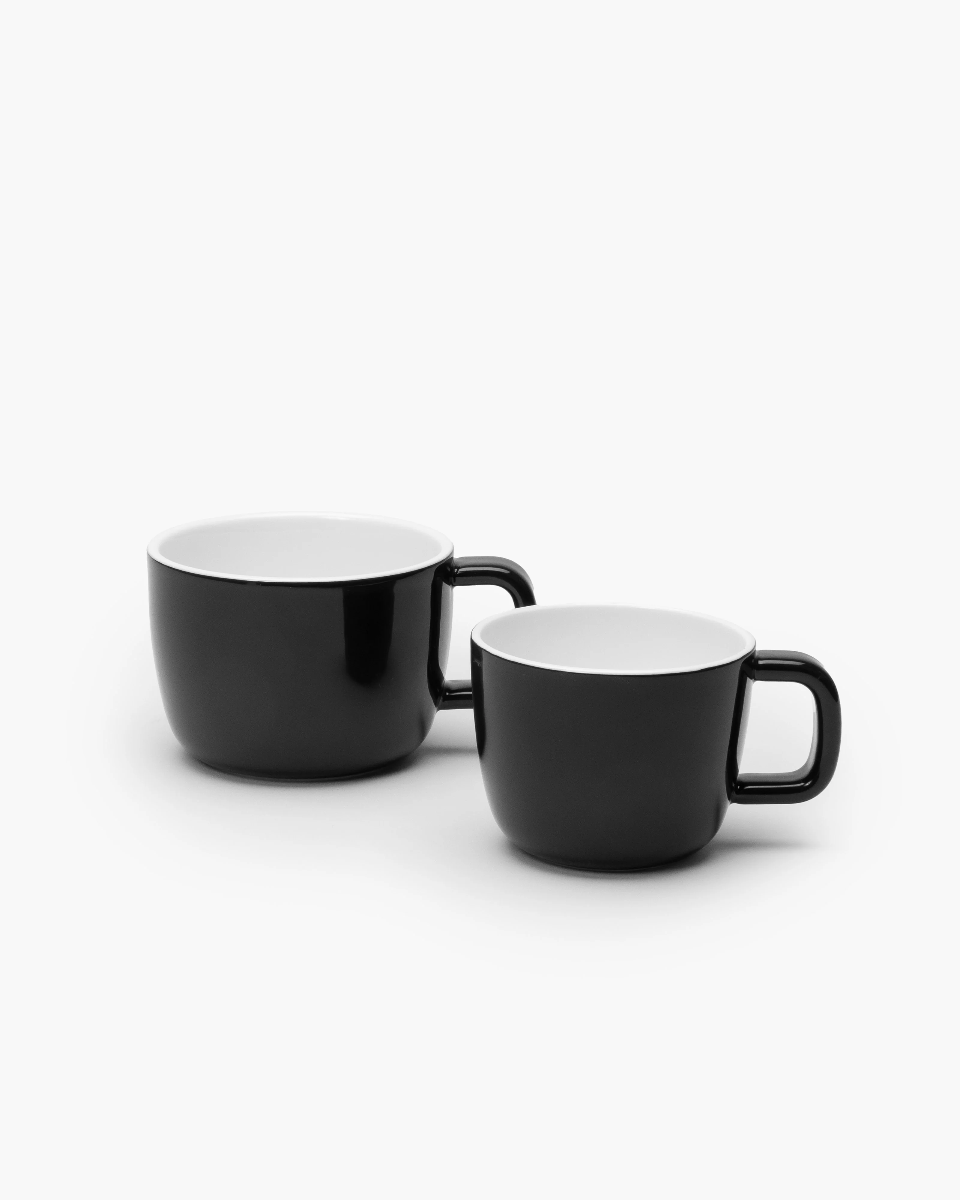 Cappuccino cup glazed black Passe-partout - Image 4