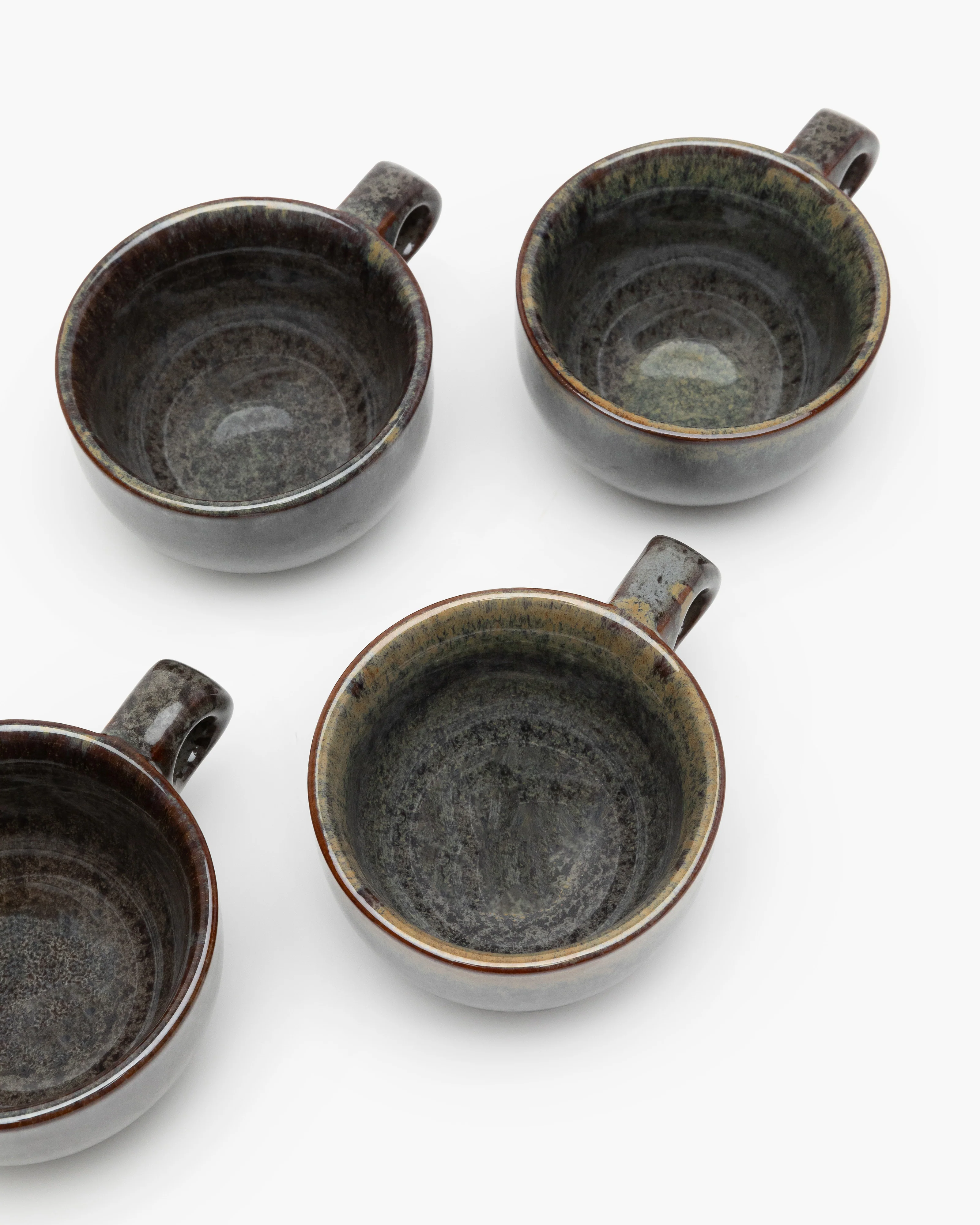 Cappuccino cup with saucer indi gray Surface - Image 7