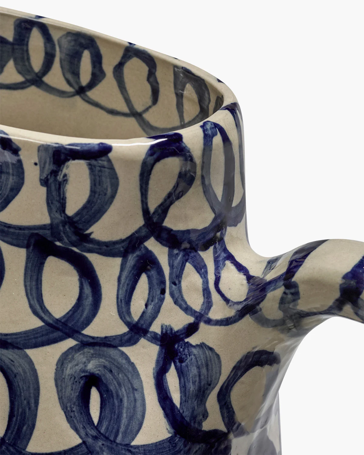 Ceramic jug blue Charly - Image 3