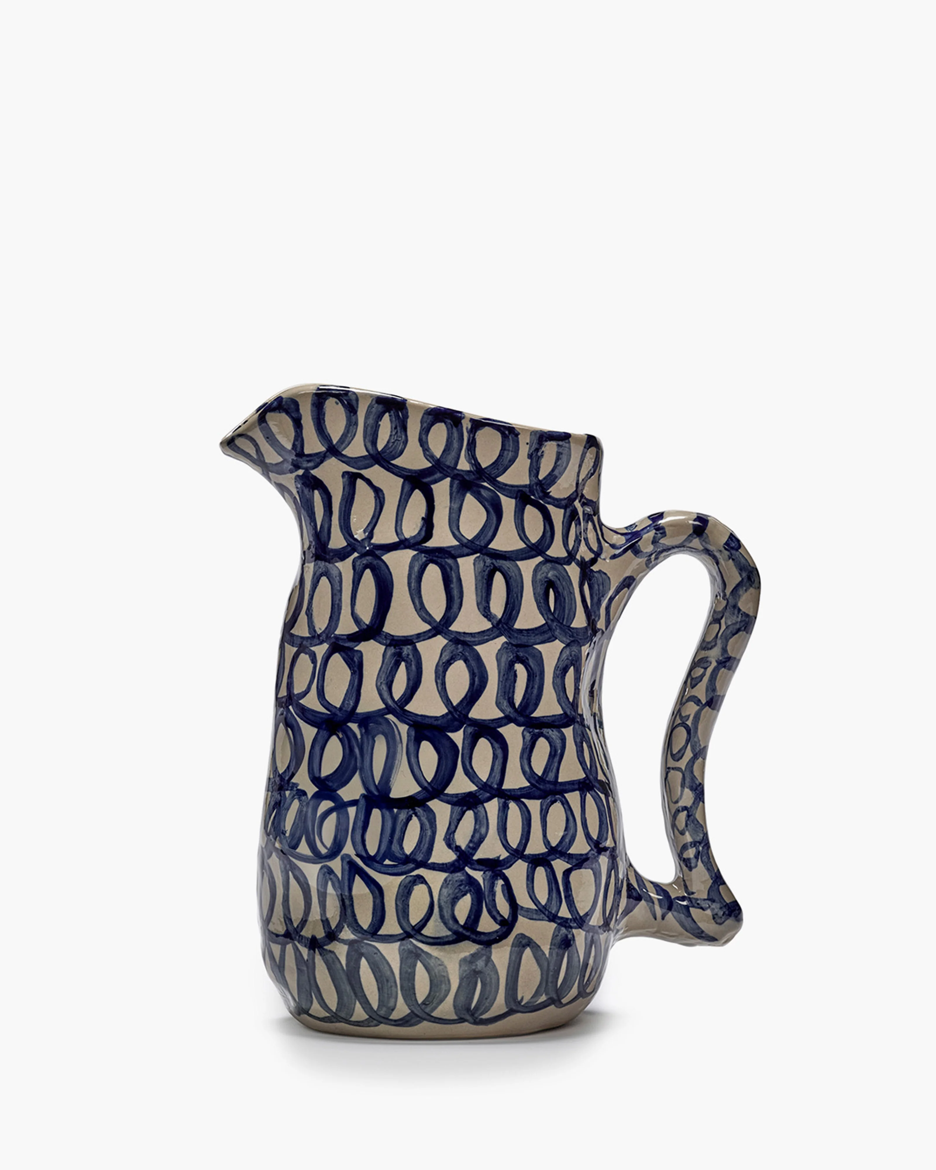 Ceramic jug blue Charly - Image 4