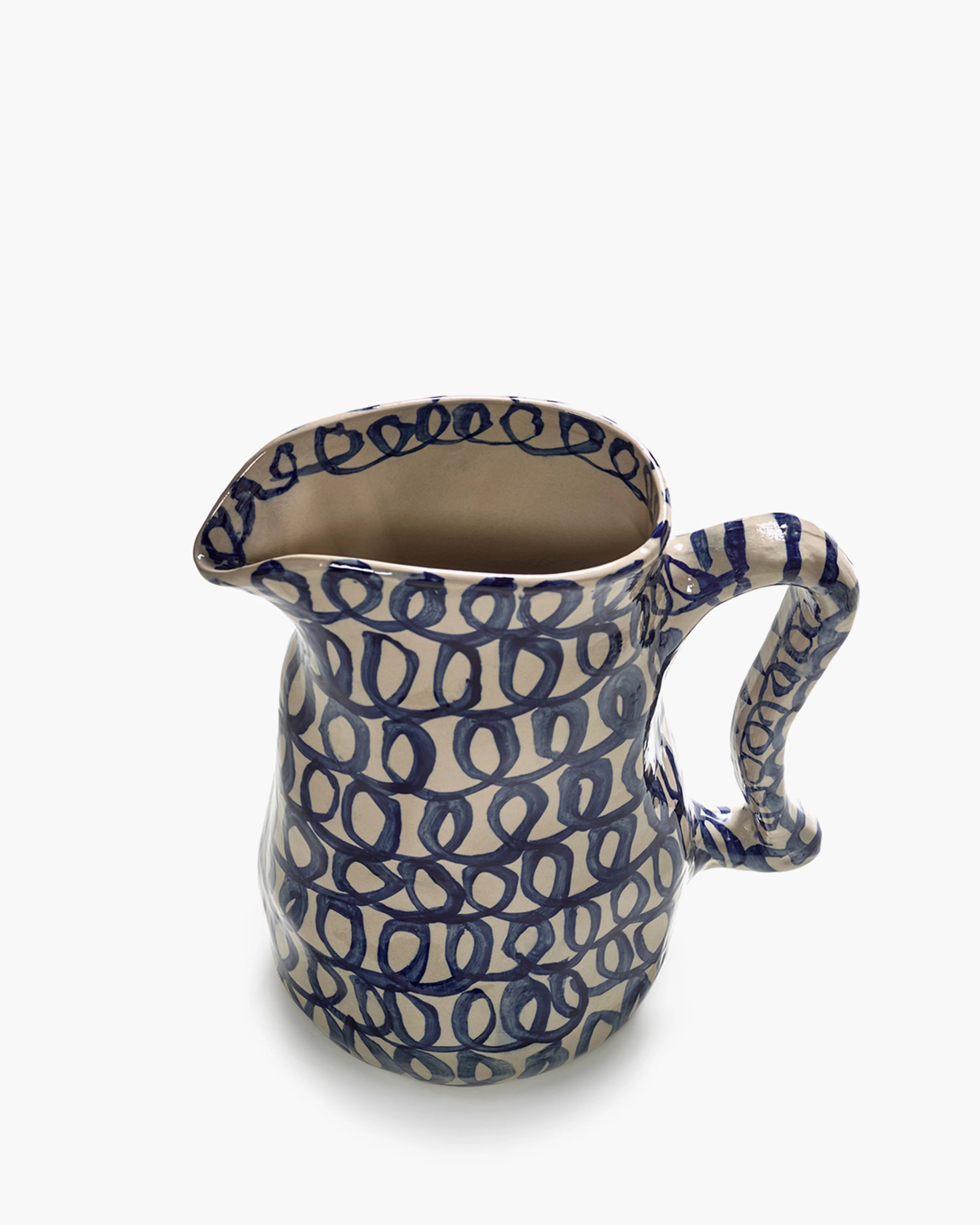 Ceramic jug blue Charly - Image 5