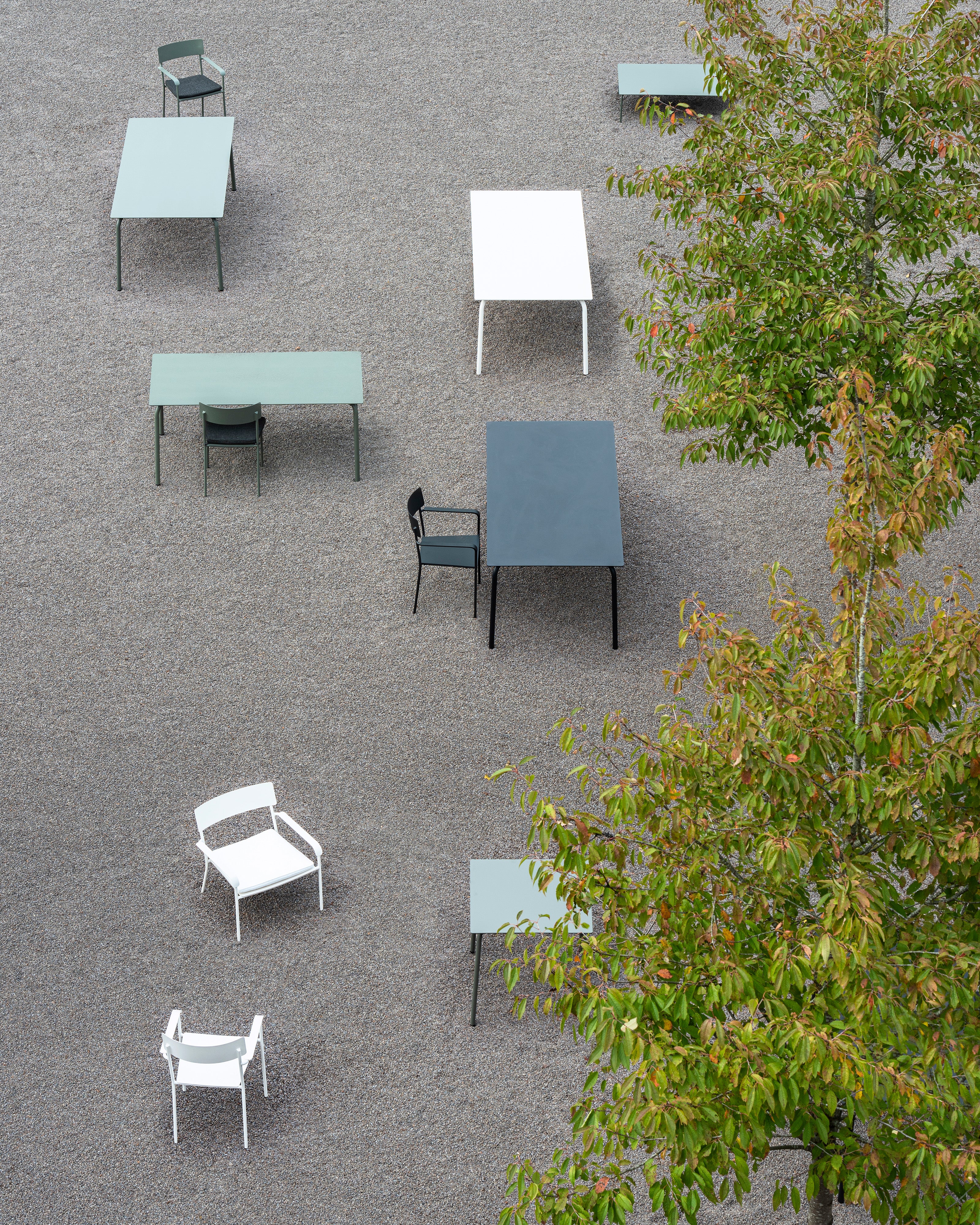 Chair L without armrests aluminium eucalyptus green August - Image 2