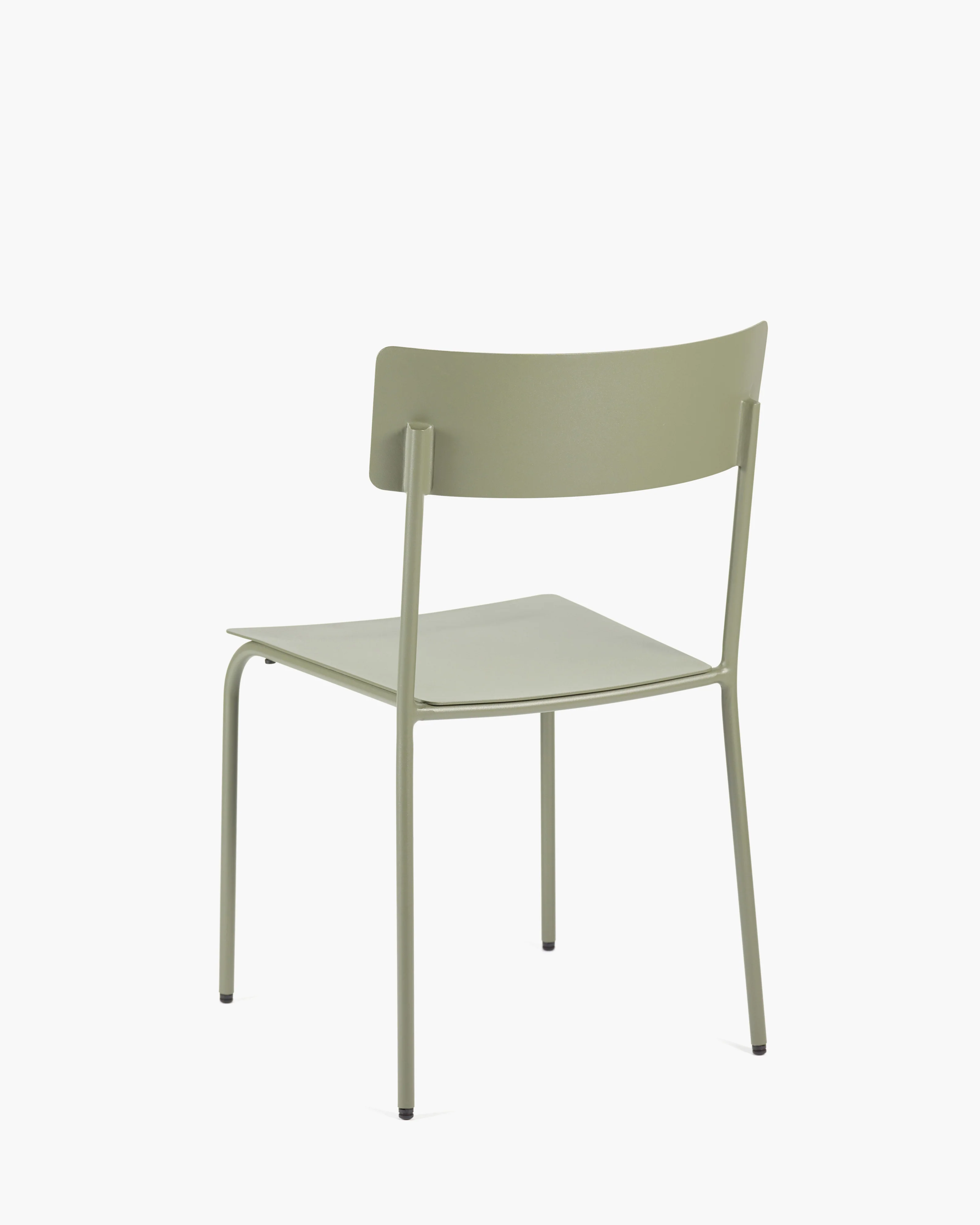 Chair S without armrests aluminium eucalyptus green August - Image 4