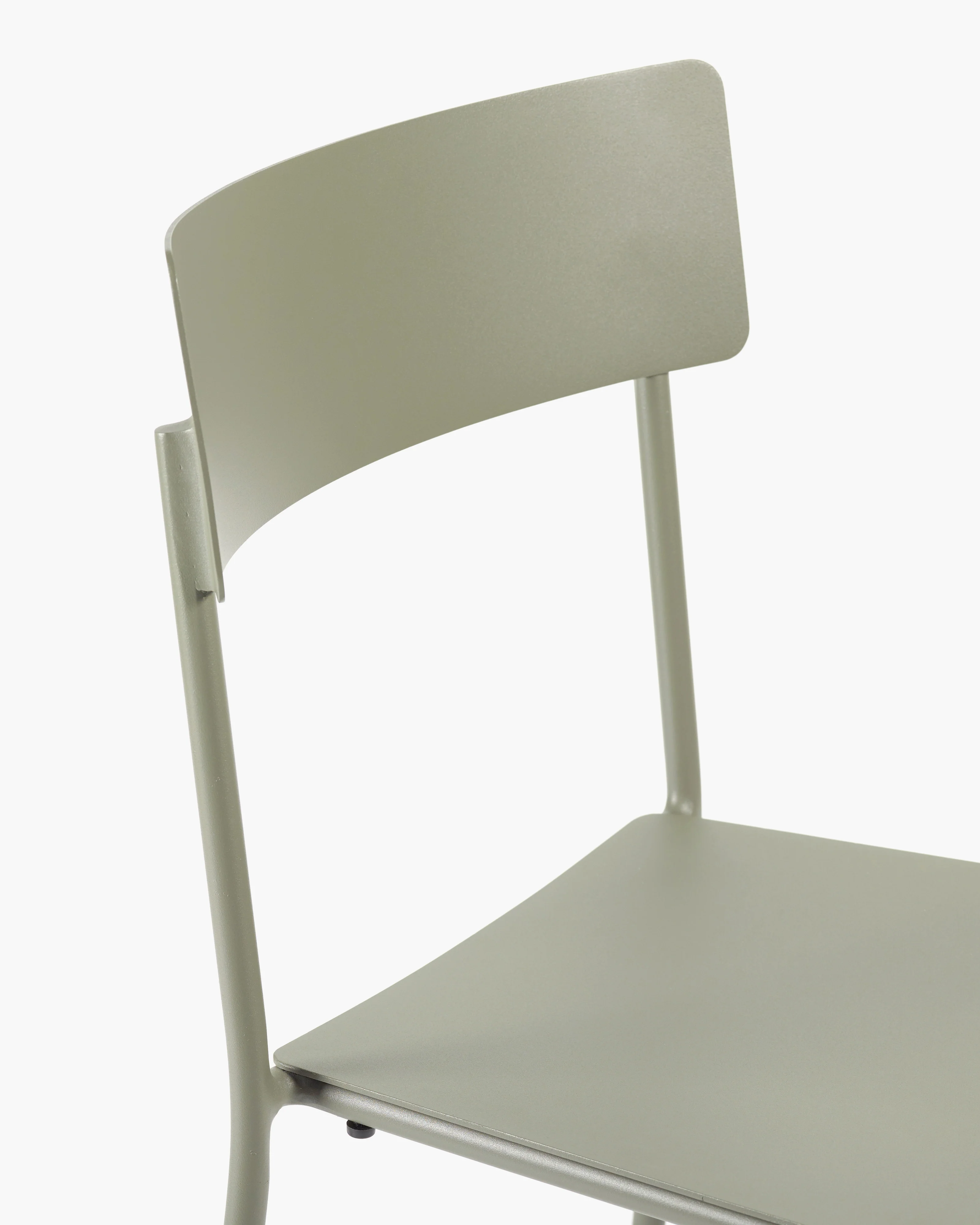 Chair S without armrests aluminium eucalyptus green August - Image 5