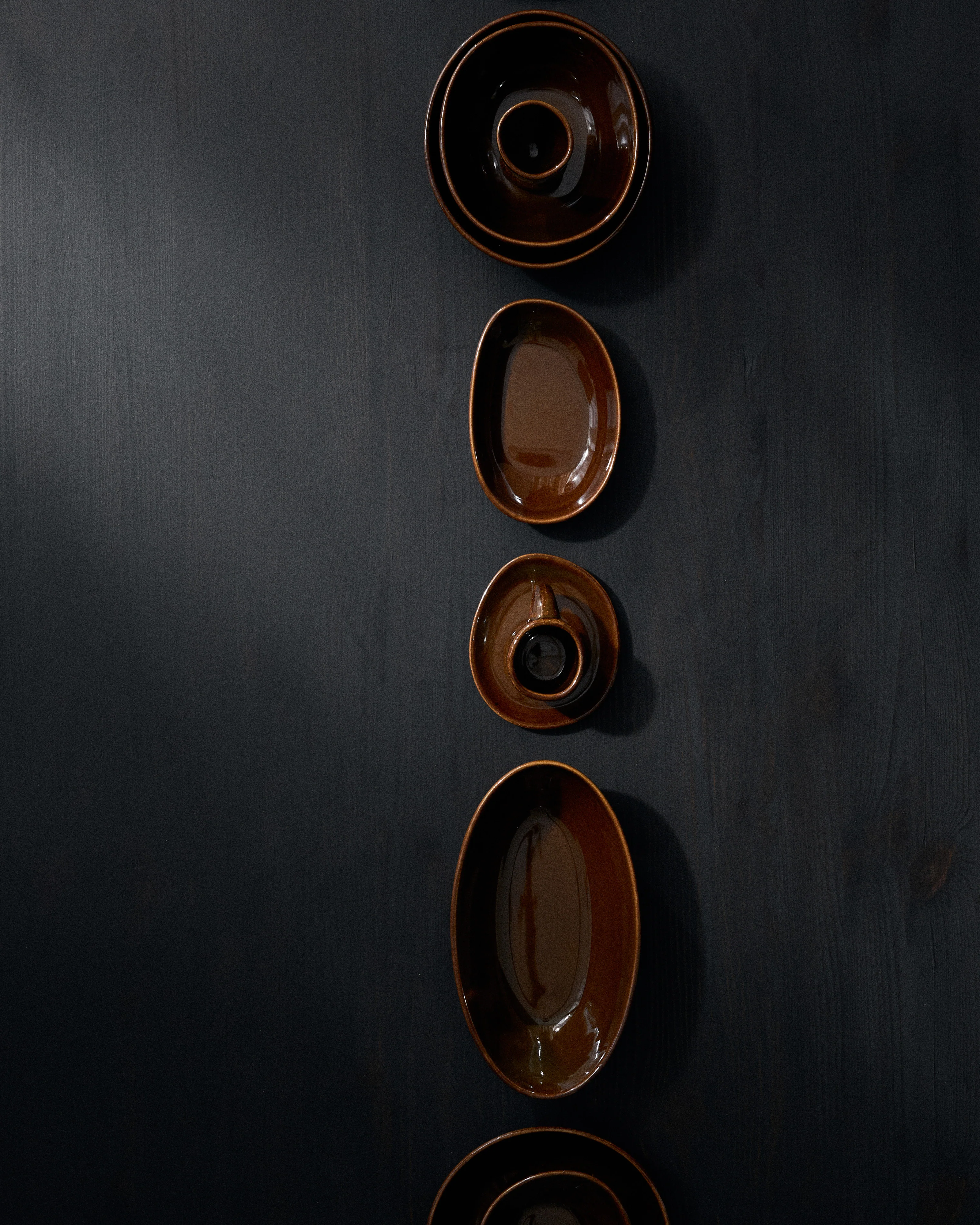 Coffee cup without handle ocher Out of lines - Image 2