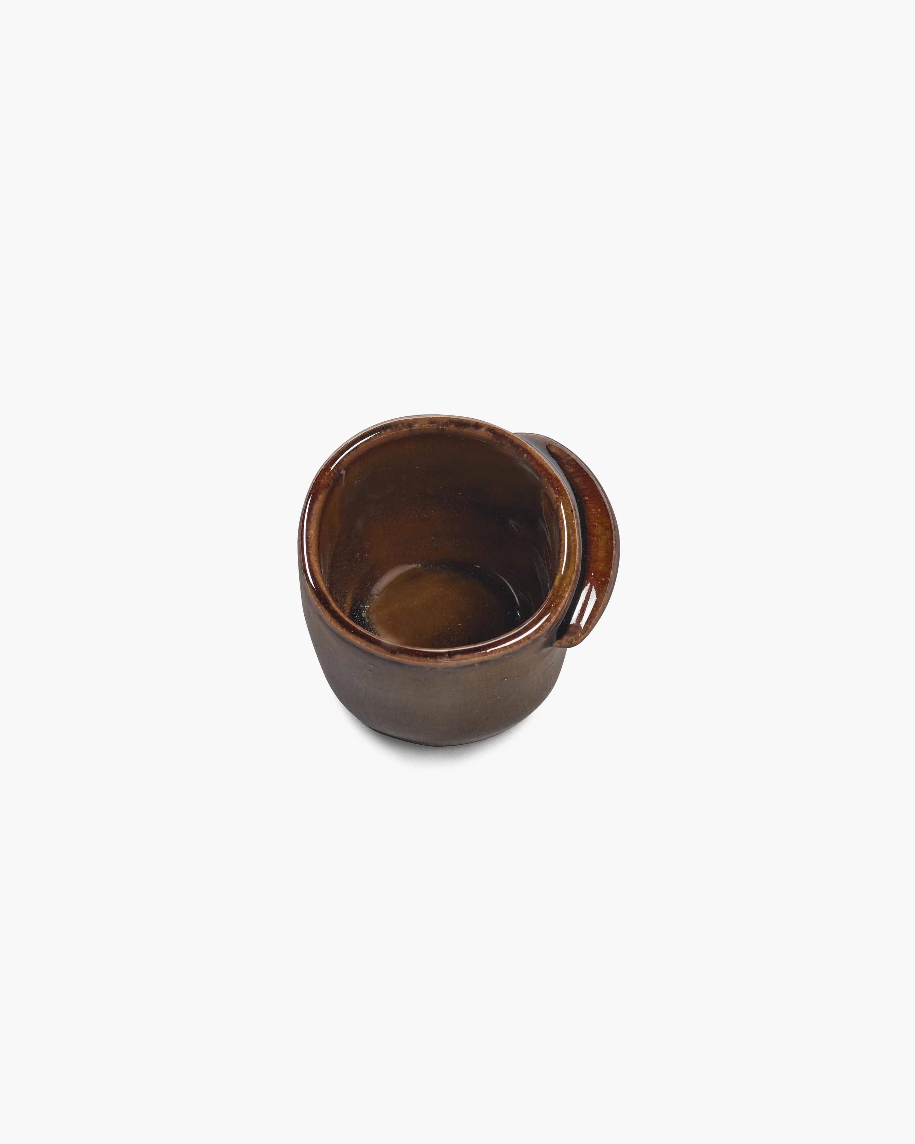 Coffee cup without handle ocher Out of lines - Image 3