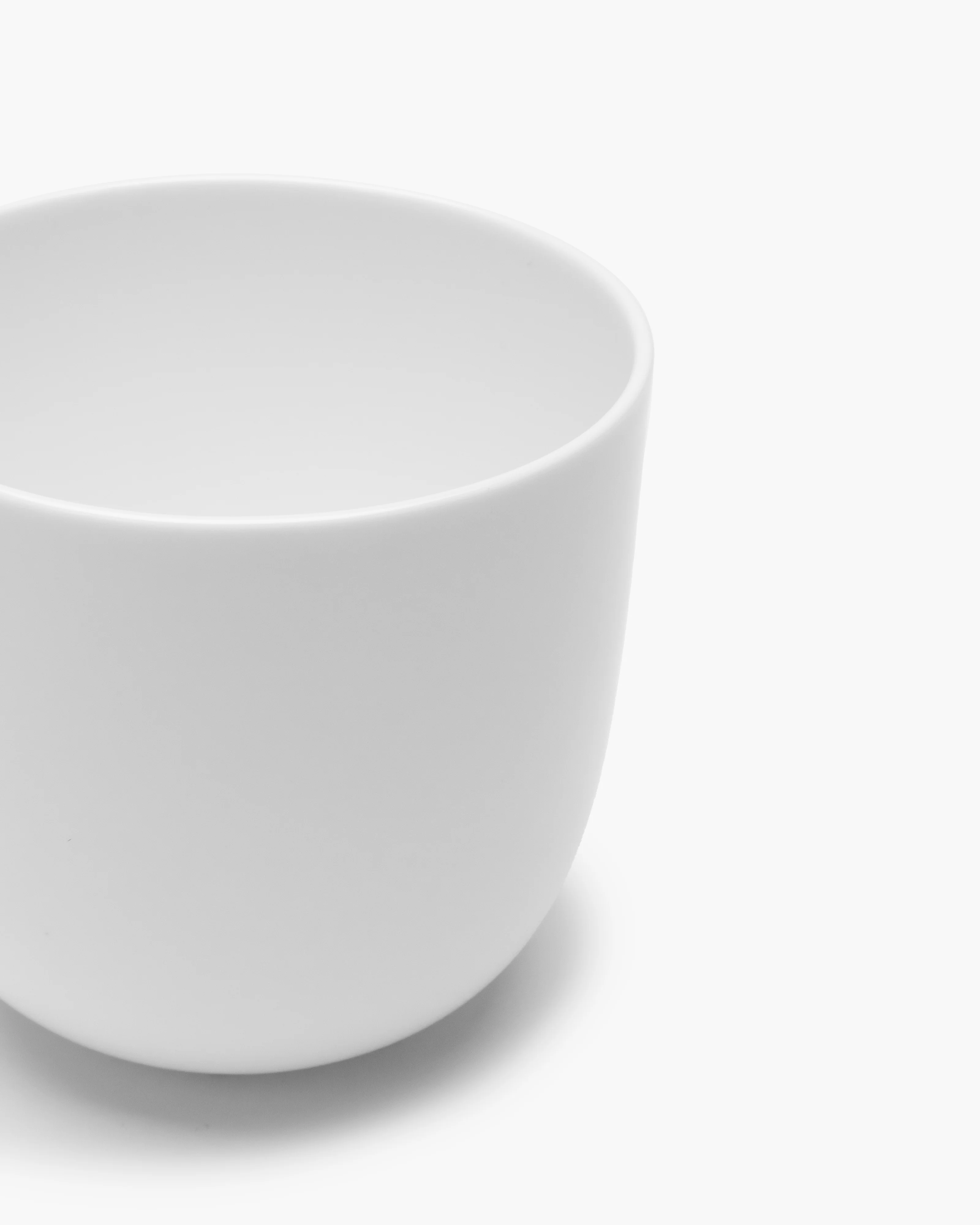 Coffee cup without handle white glazed Base - Image 2