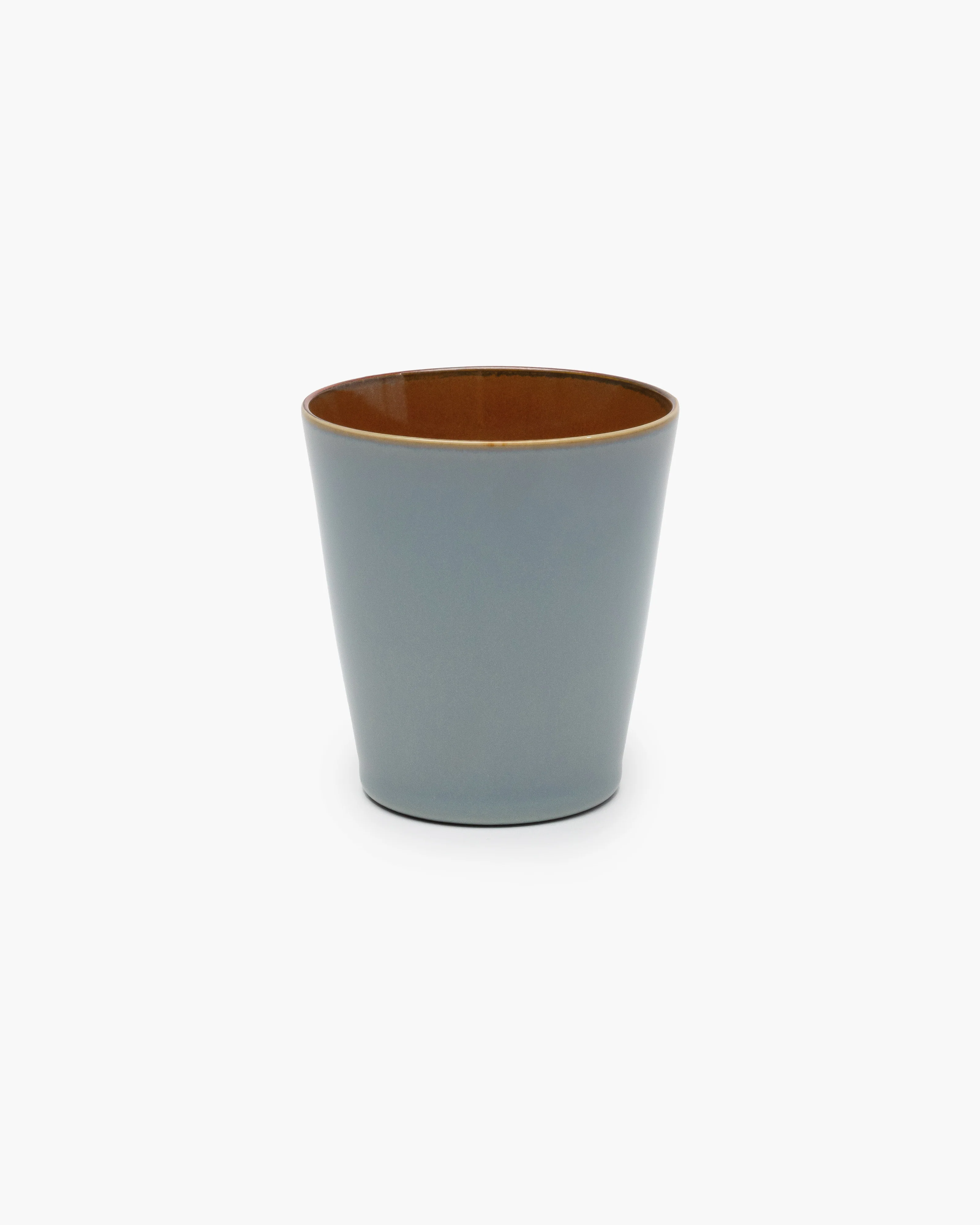 Conical cup M smoky blue/rust Terres de rêves