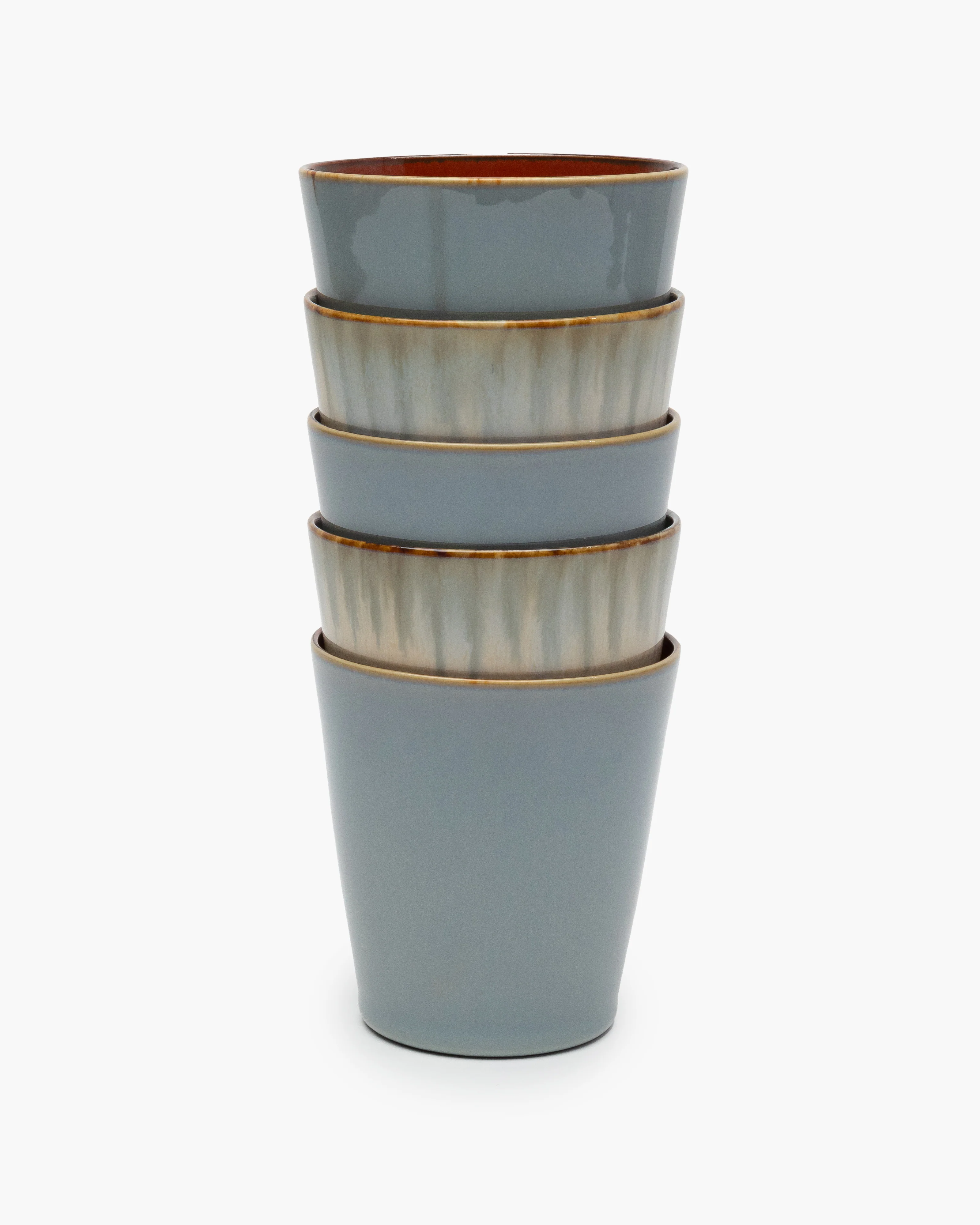 Conical cup M smoky blue/rust Terres de rêves - Image 4