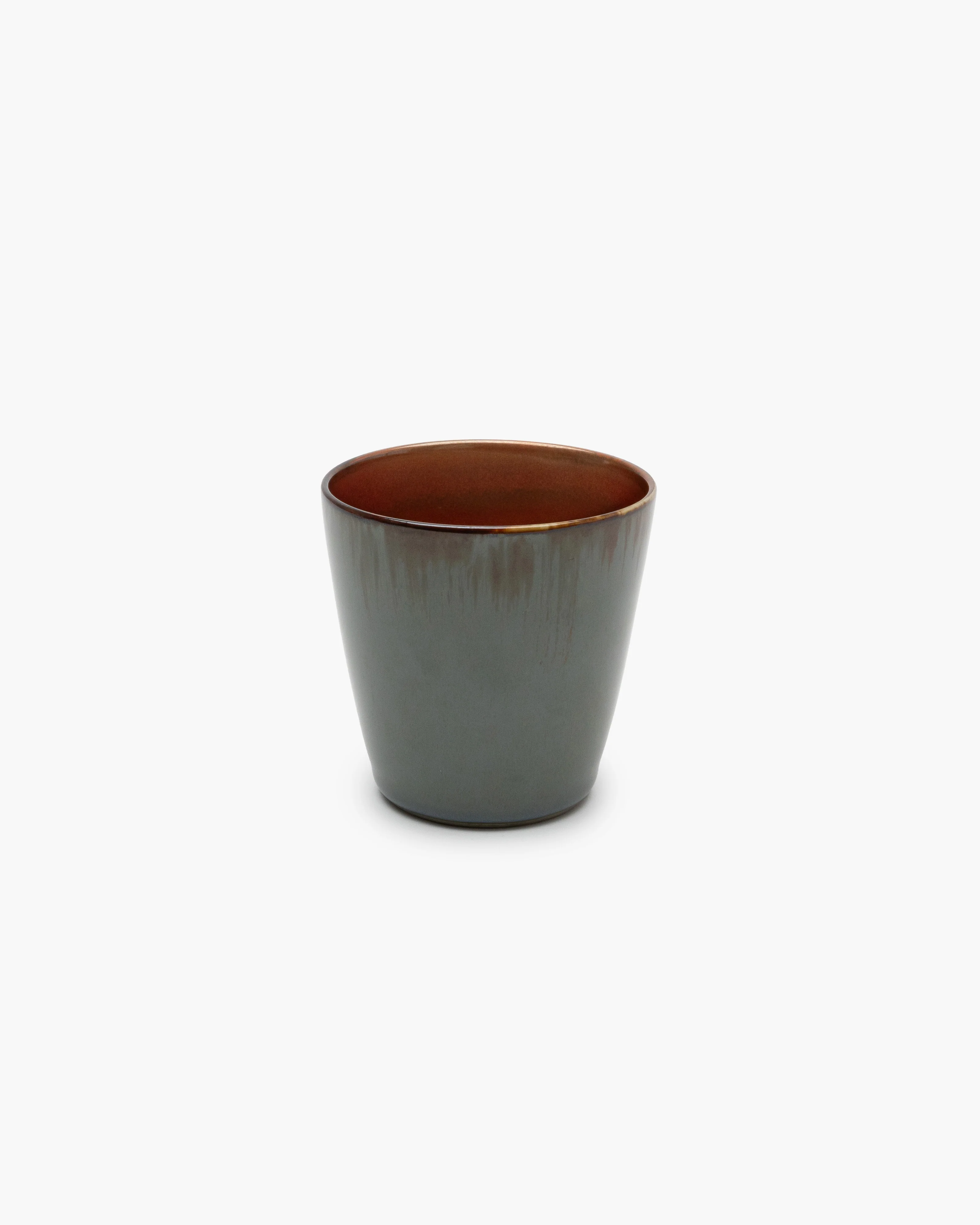 Conical cup S smoky blue/rust Terres de rêves