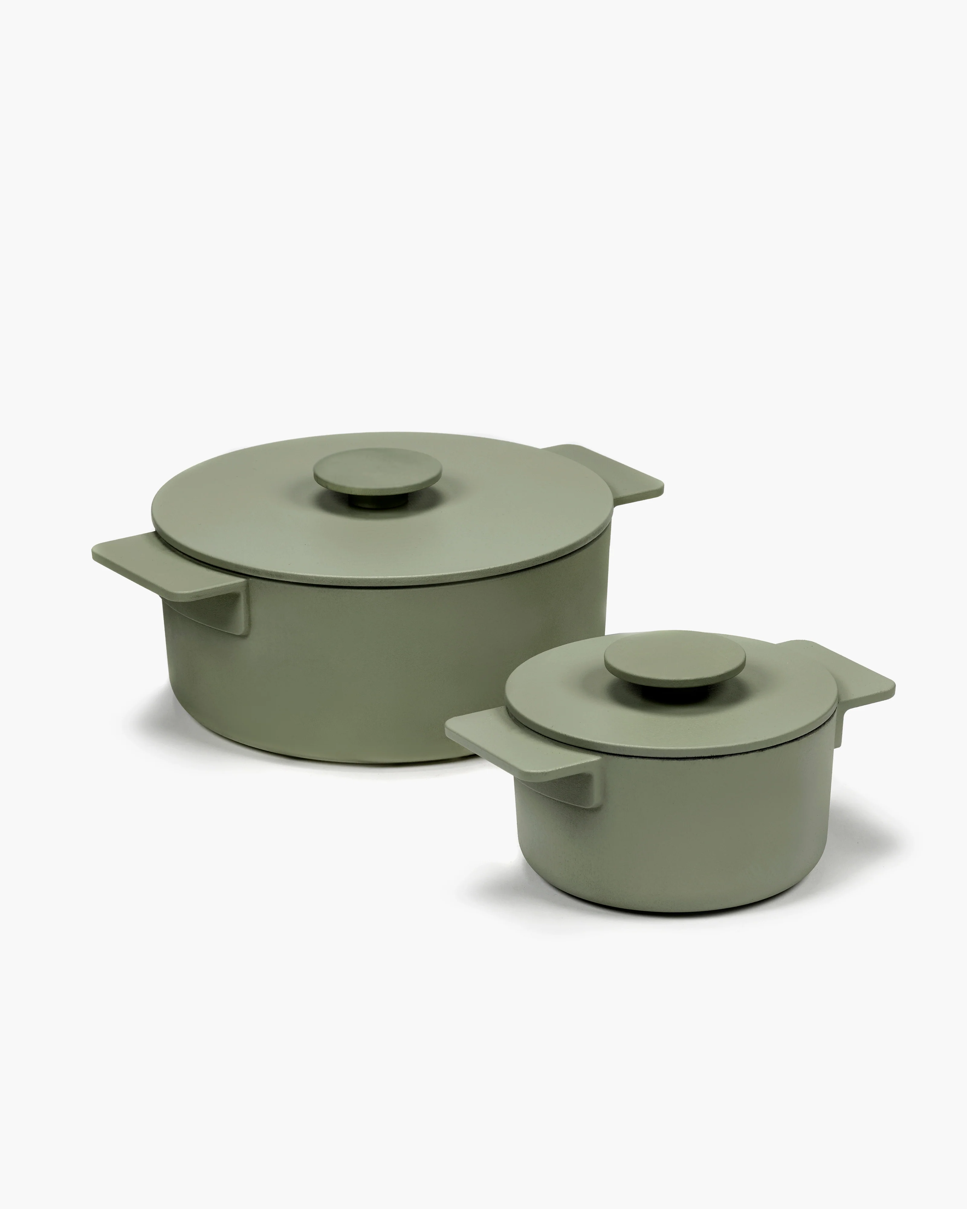 Cooking pot XS cast iron camogreen Surface - Image 2