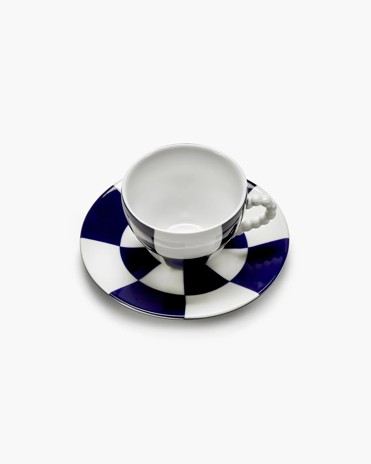 Cup and saucer blue - white FĂȘte des BĂȘtes Les Objets Mouleversants - Image 5