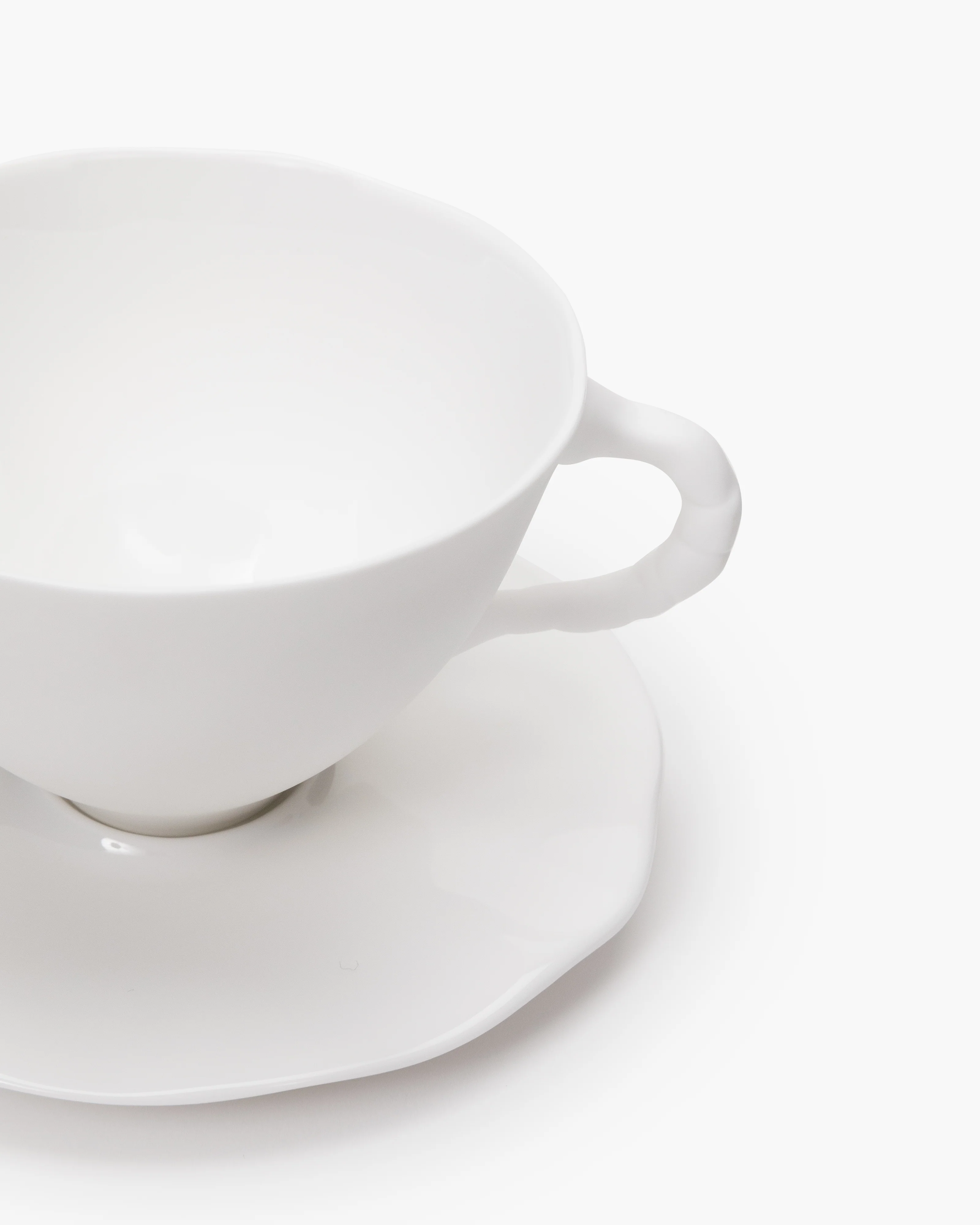 Cup with saucer L white Perfect Imperfection - Image 3