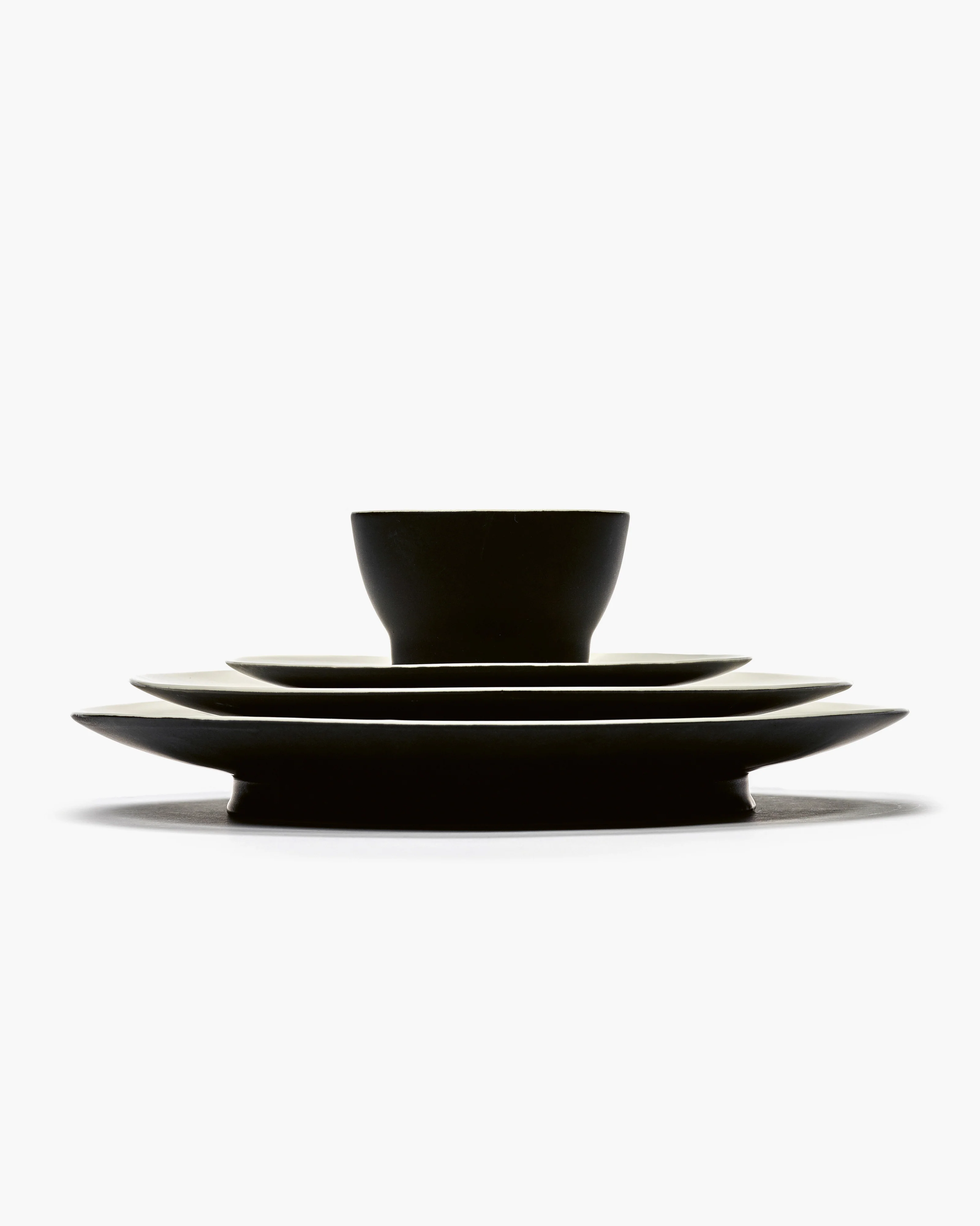 Cup without handle black/off-white Ra - Image 2