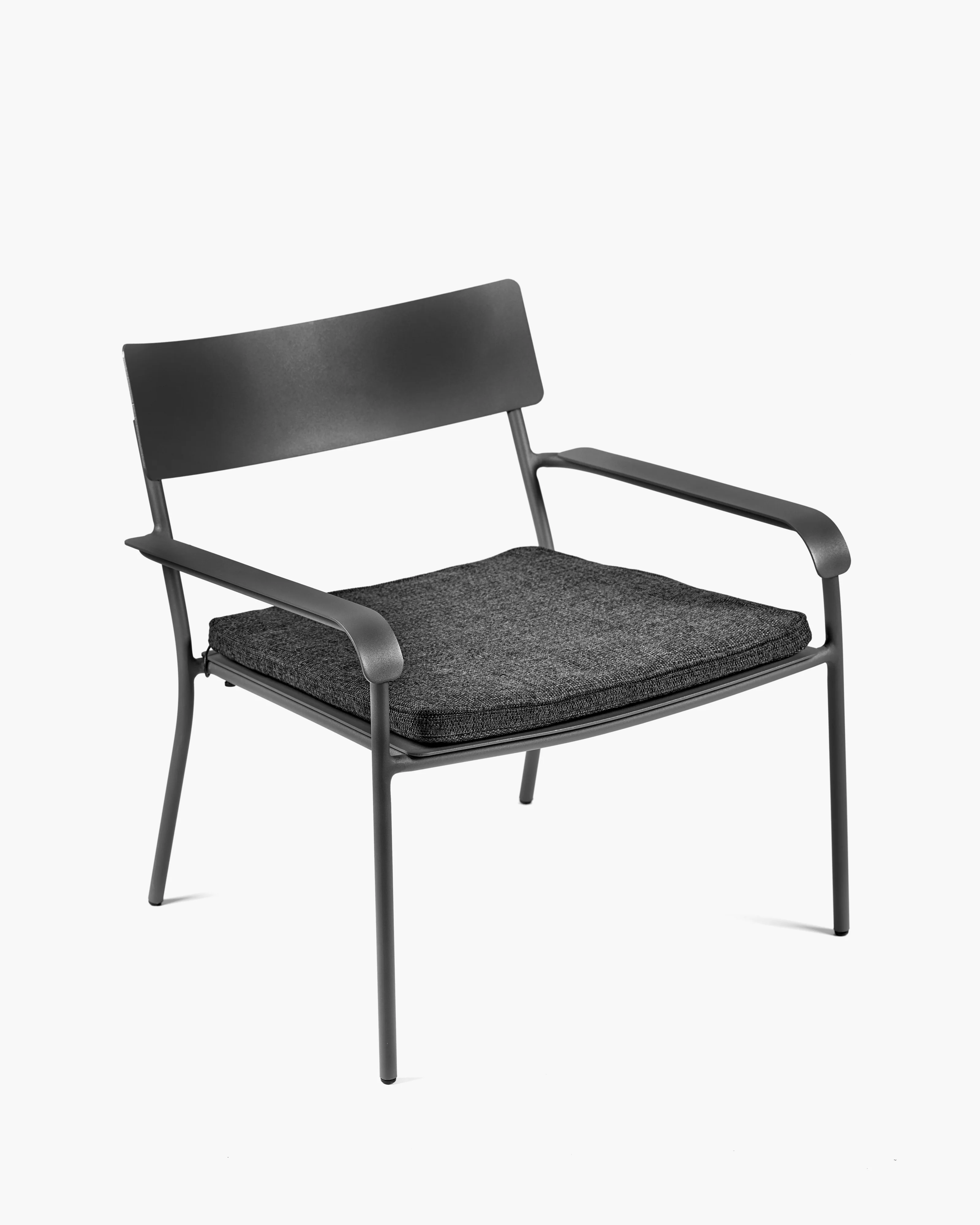 Cushion lounge chair black August - Image 2