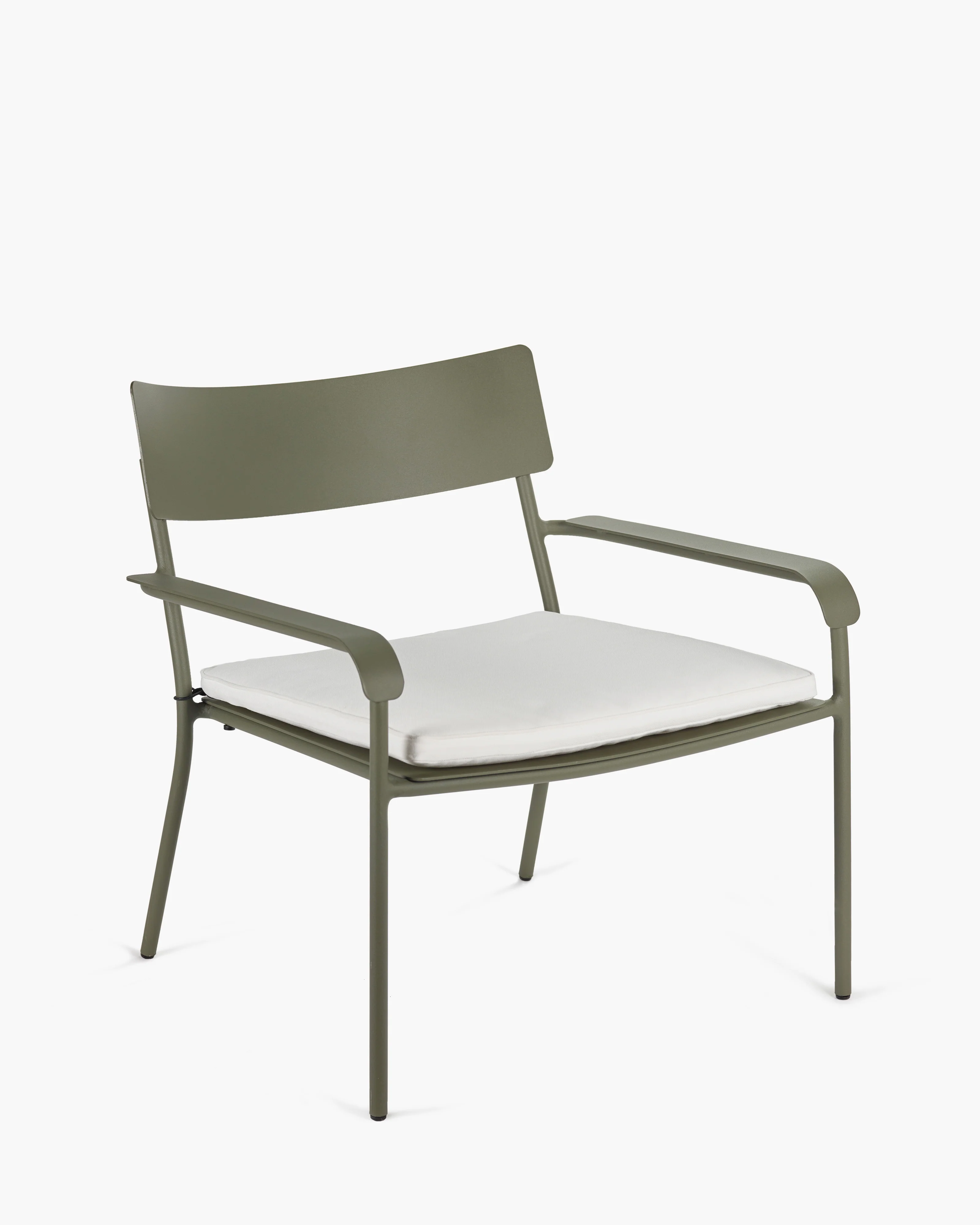 Cushion lounge chair white August - Image 2