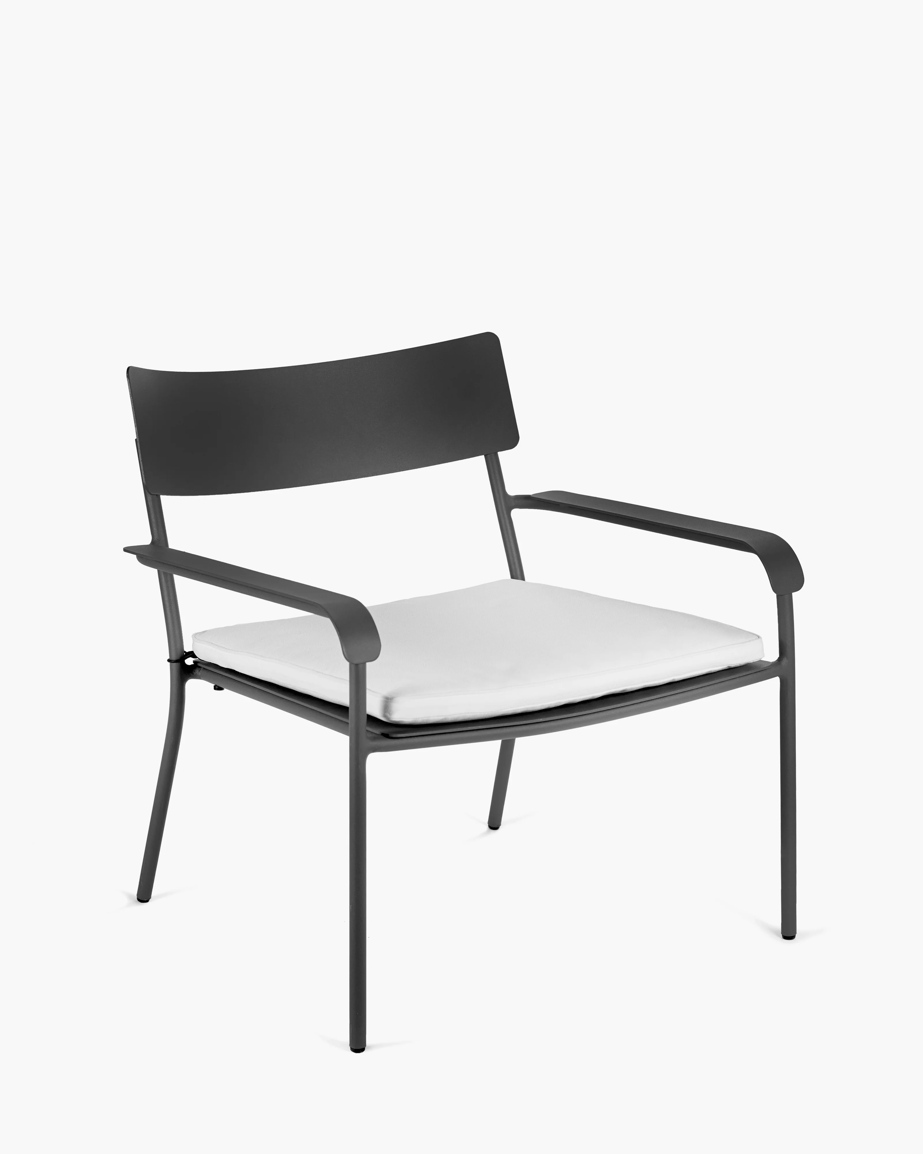 Cushion lounge chair white August - Image 3