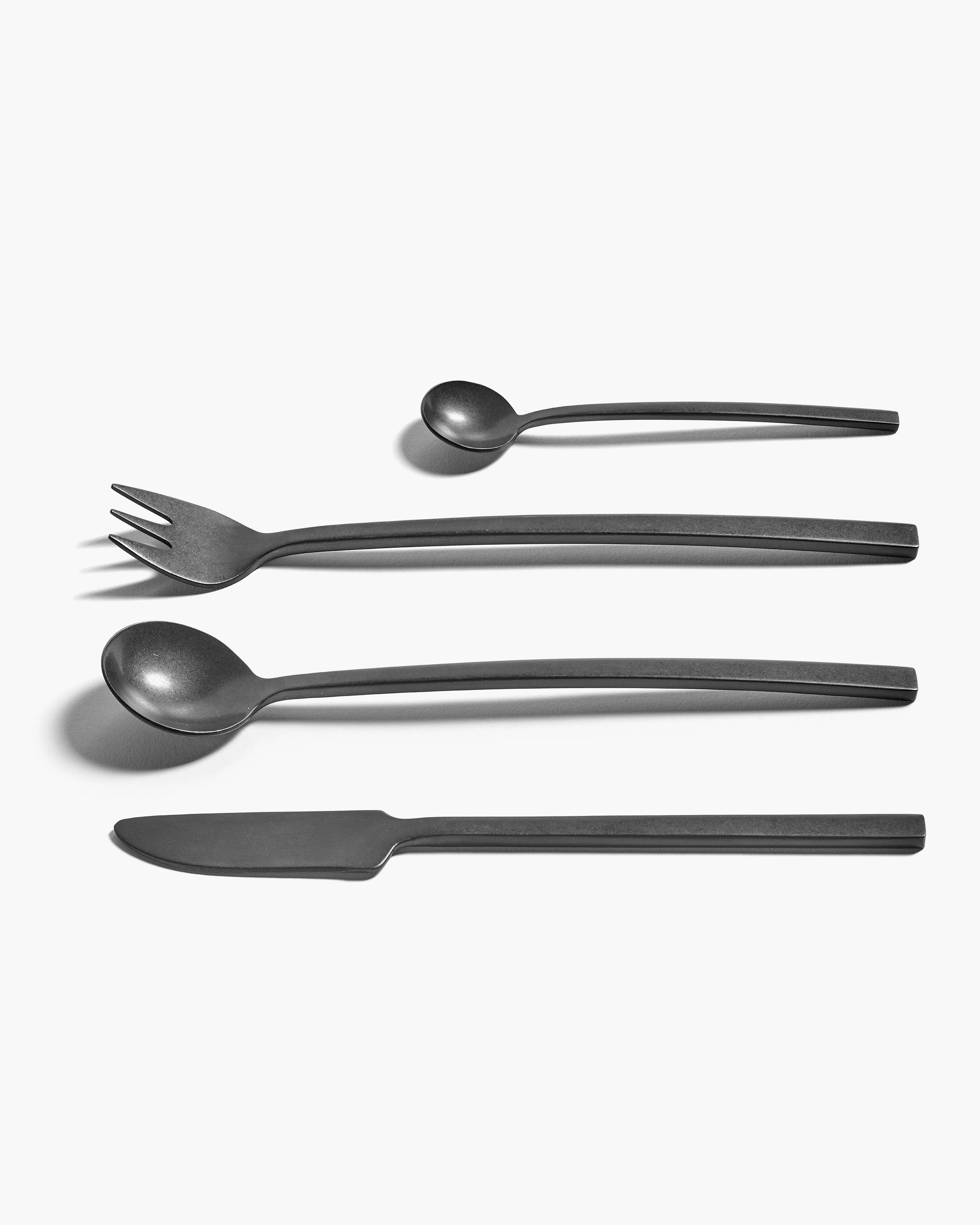 Cutlery set in giftbox 24 pcs black La Mère - Image 2