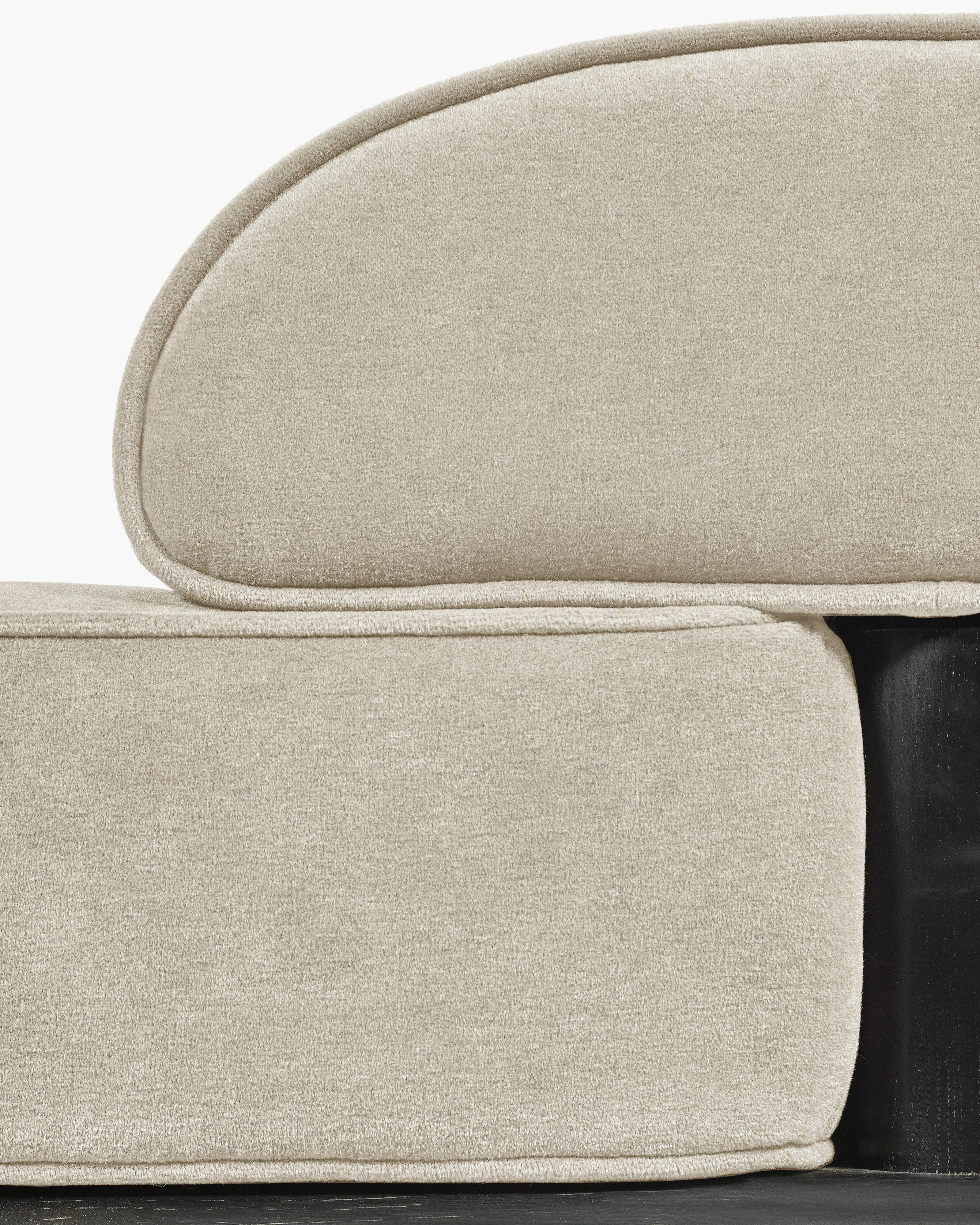 Daybed velvet gray + frame oak stained black Beth - Image 5