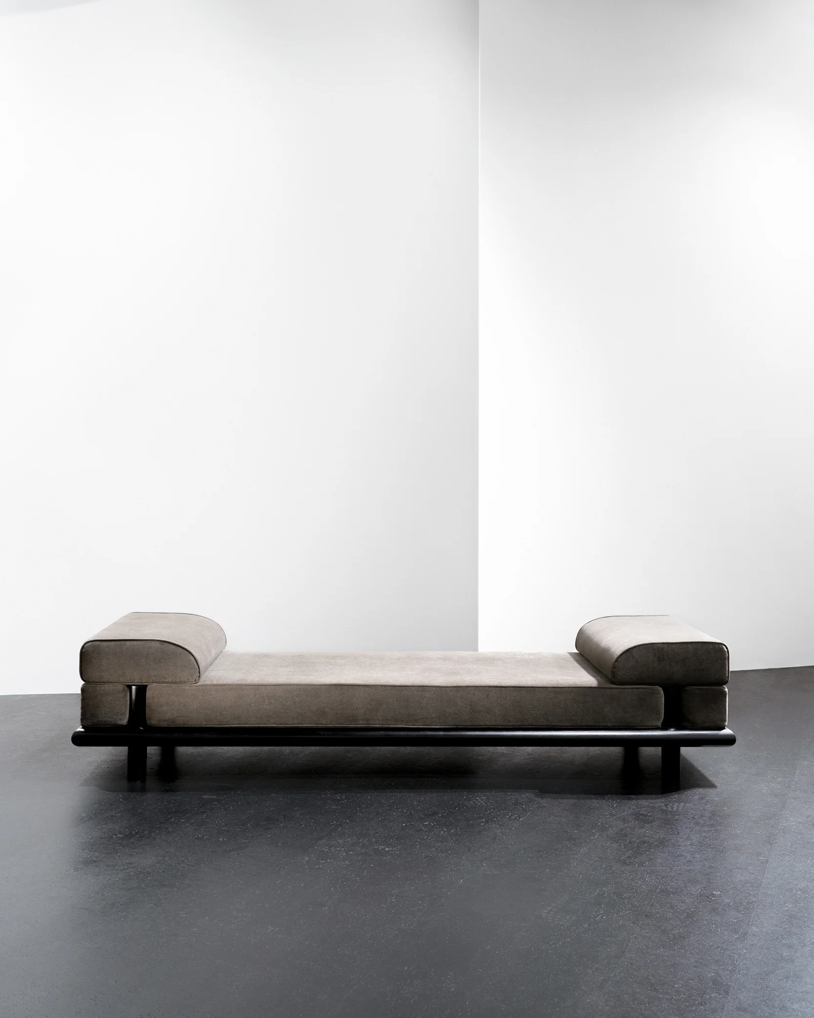 Daybed velvet mole + frame oak stained black Beth - Image 2