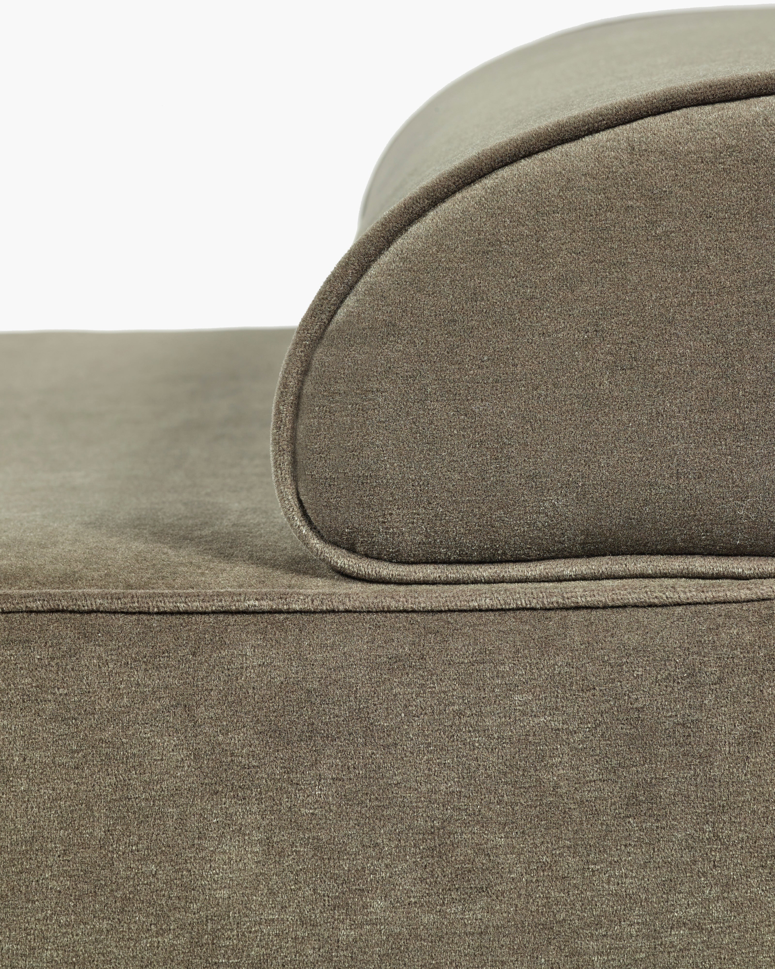 Daybed velvet mole + frame oak stained black Beth - Image 6