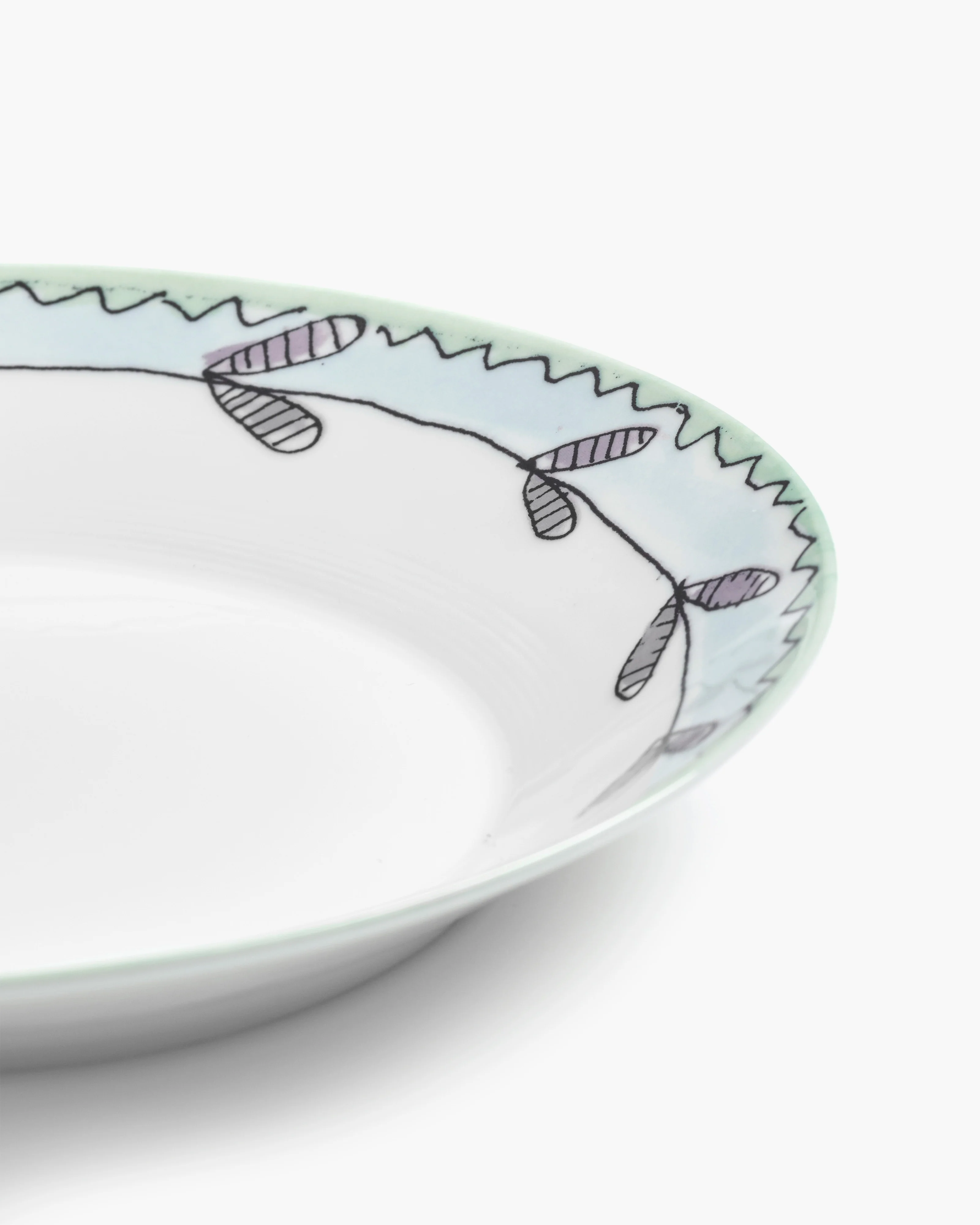 Deep plate L Blossom milk Midnight Flowers - Image 4