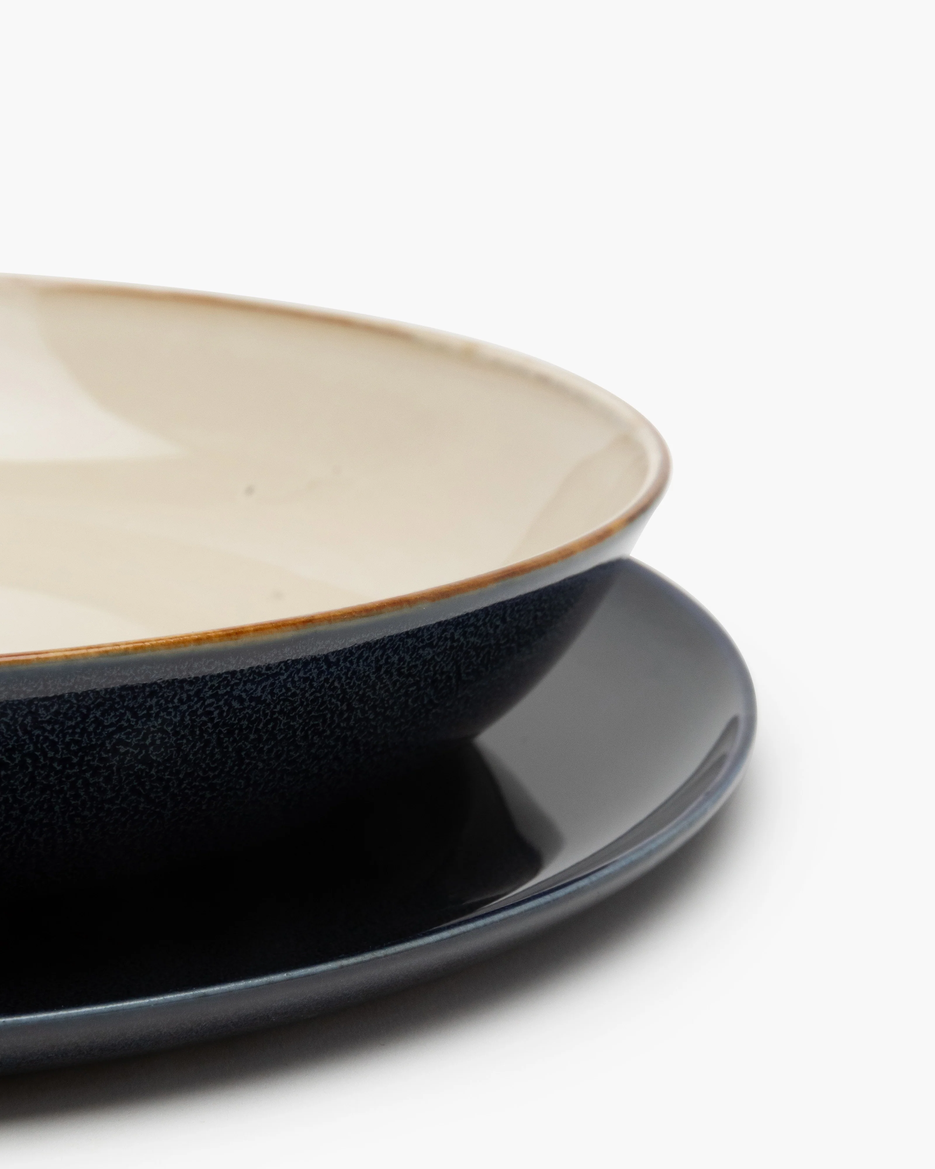 Deep plate L misty gray/dark blue Terres de rêves - Image 4