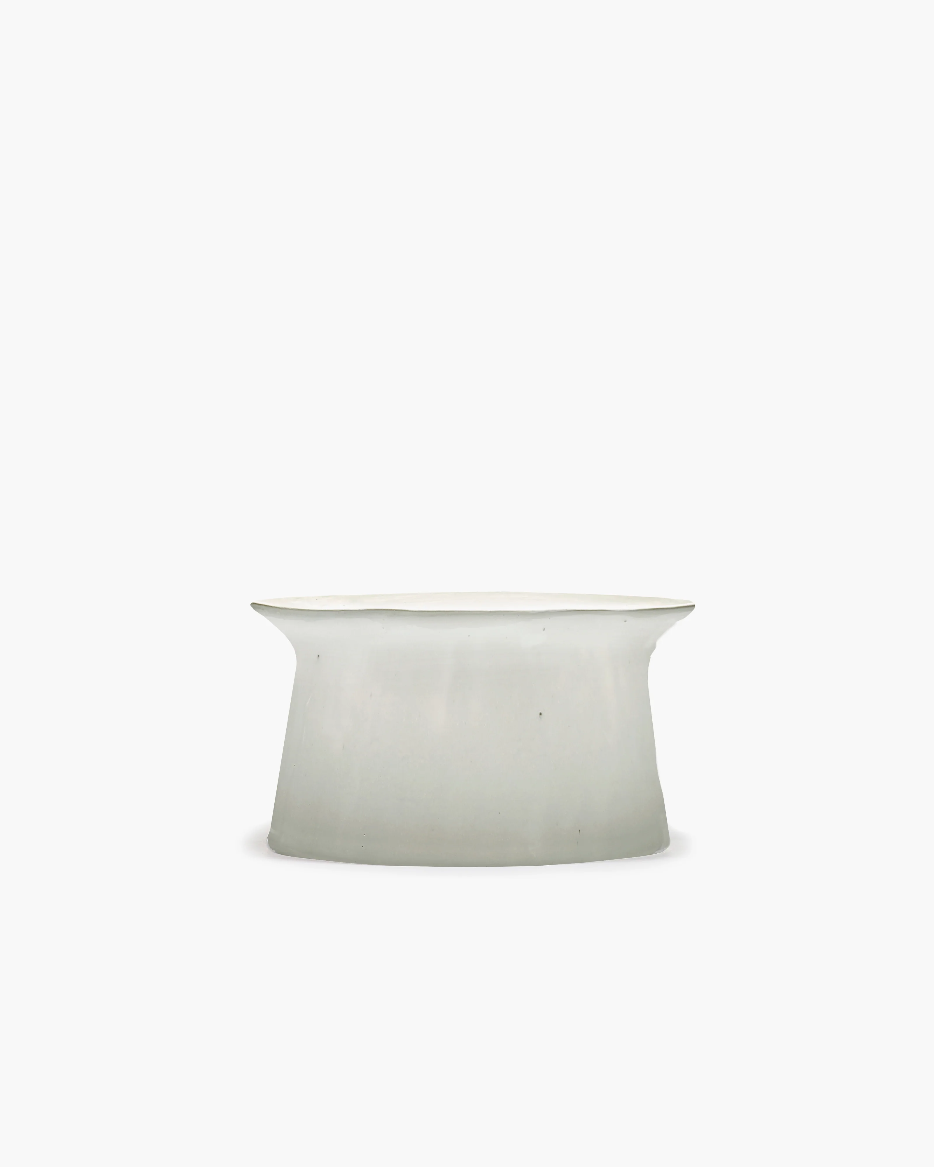 Deep plate large on foot off-white La Mère - Image 2