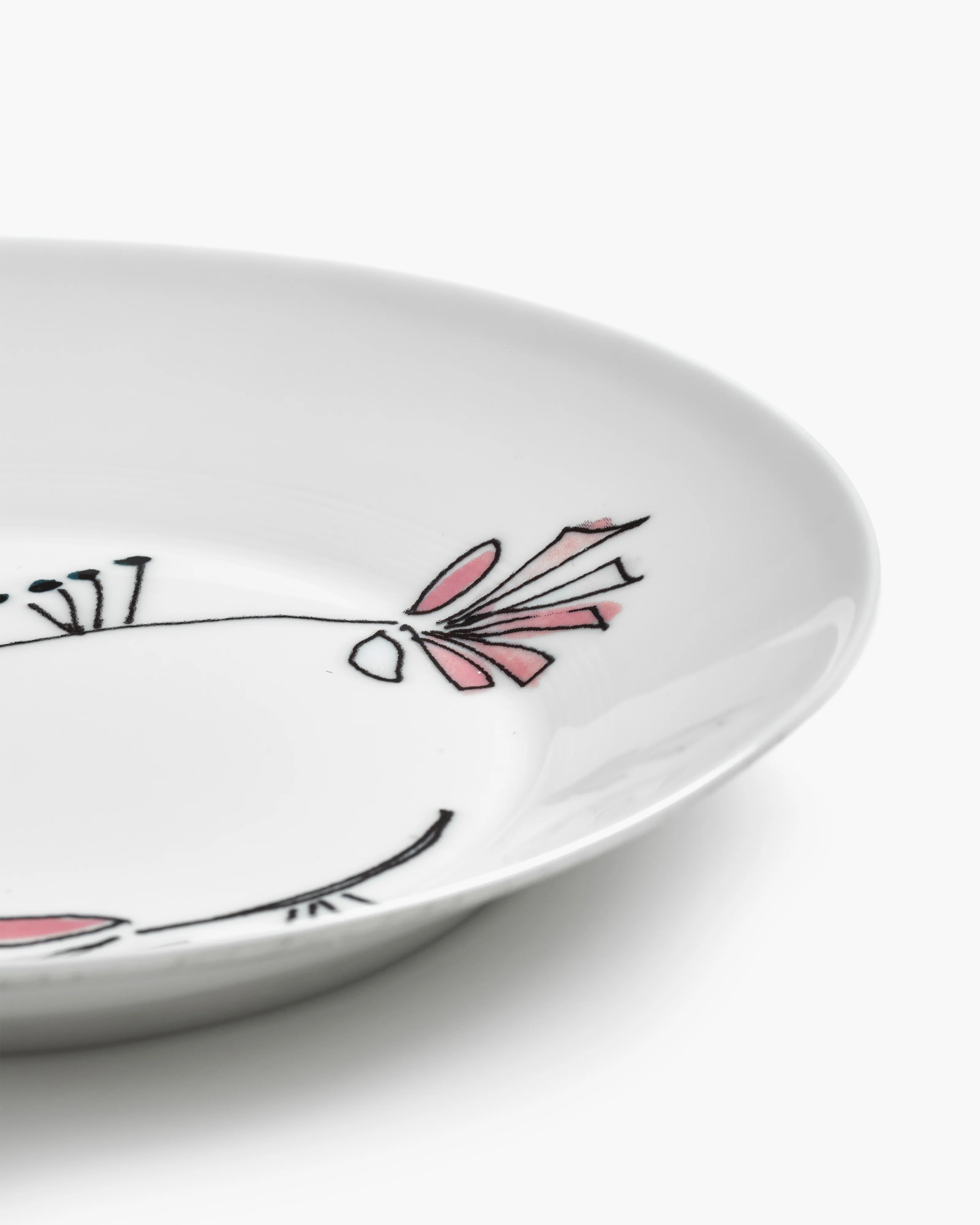 Deep plate M Fiore rosa Midnight Flowers - Image 4