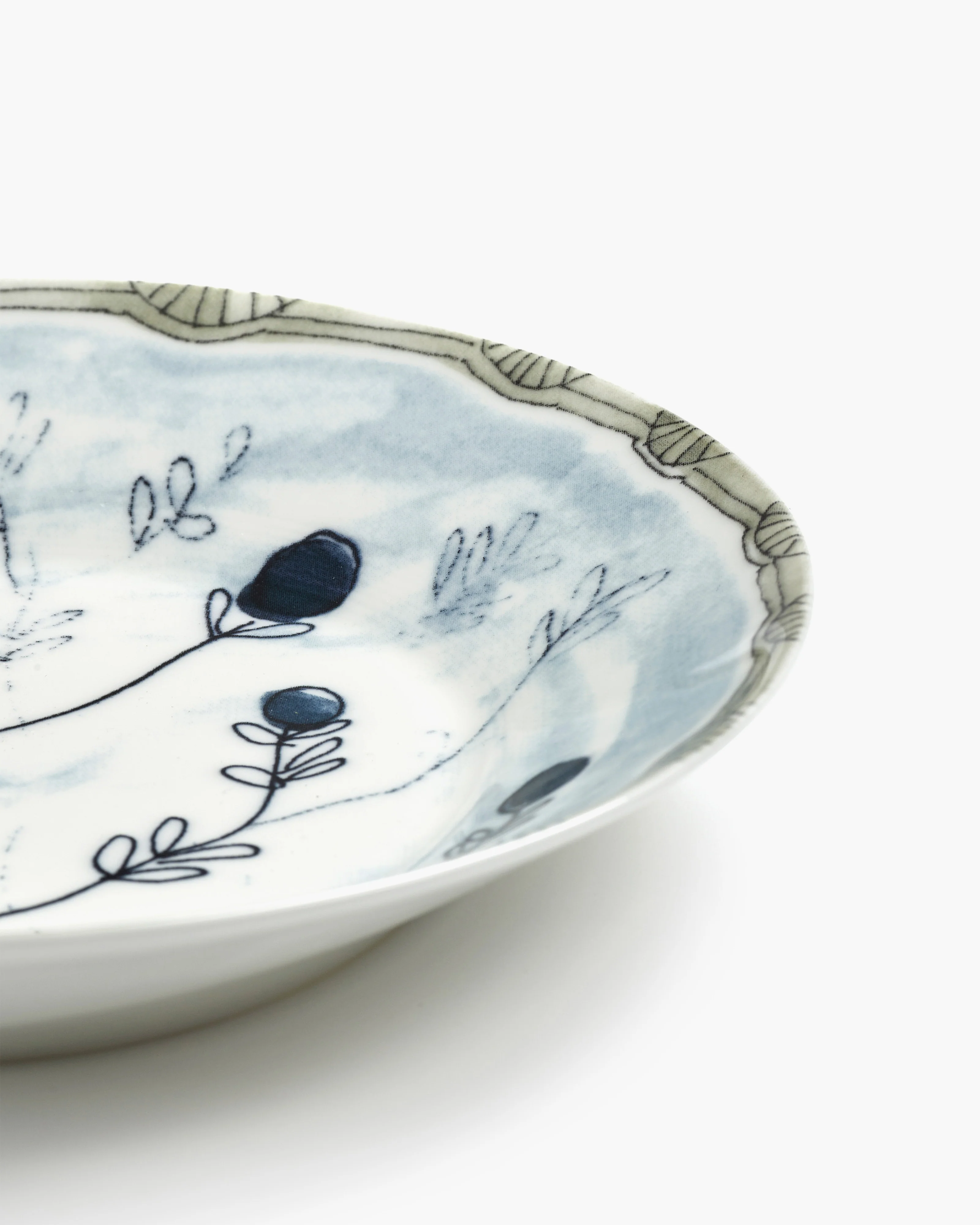 Deep plate M Mirtillo tea Midnight Flowers - Image 4